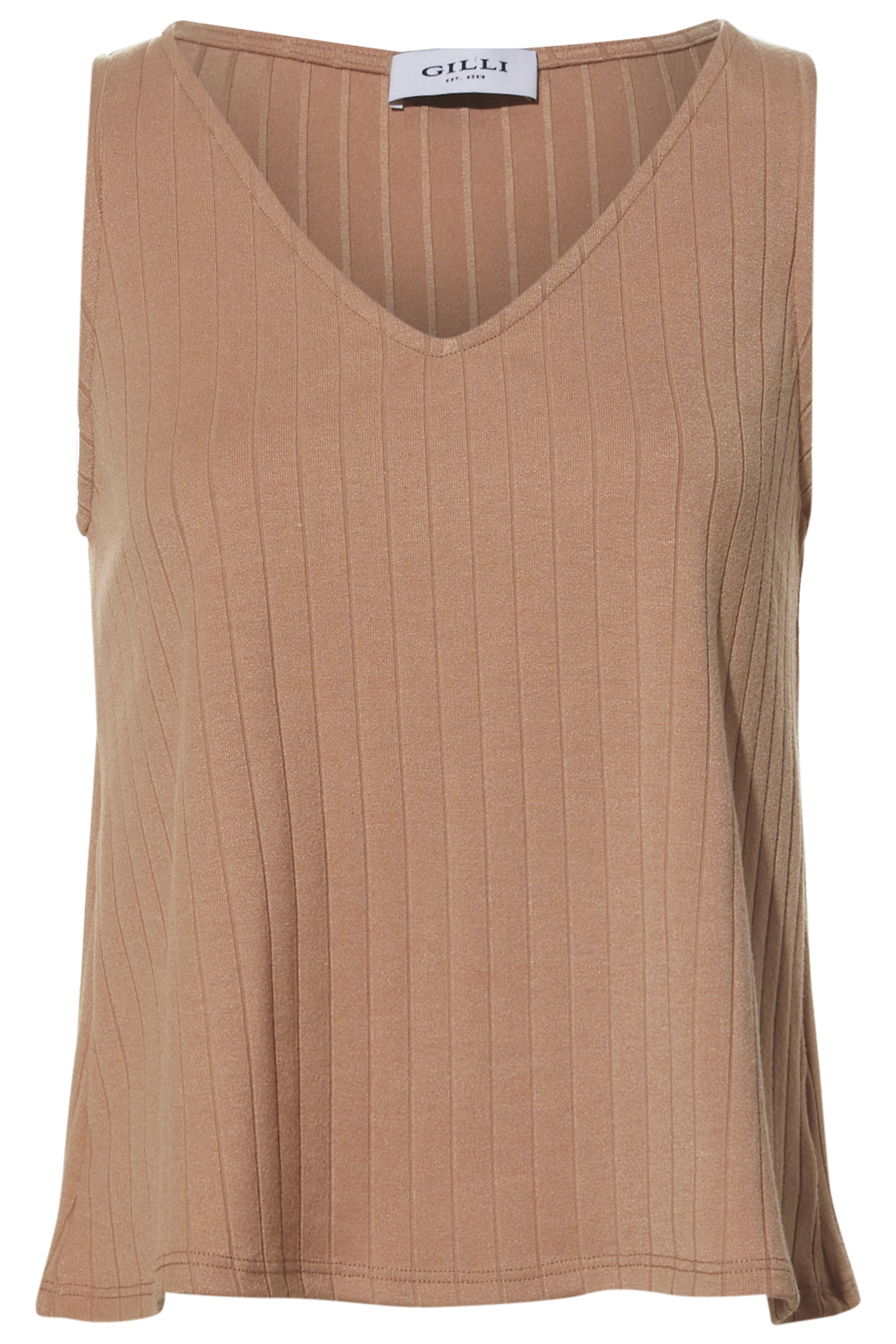 Ribbed V-Neck Top