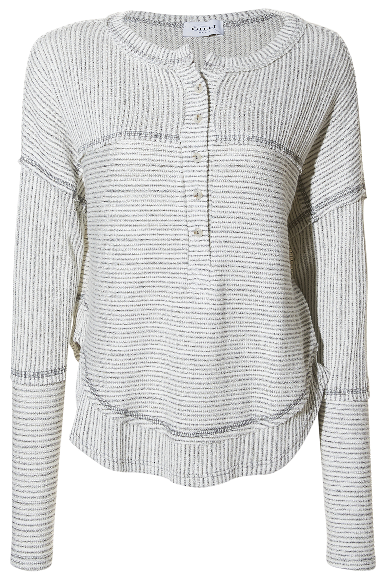 Quarter Button Long Sleeve