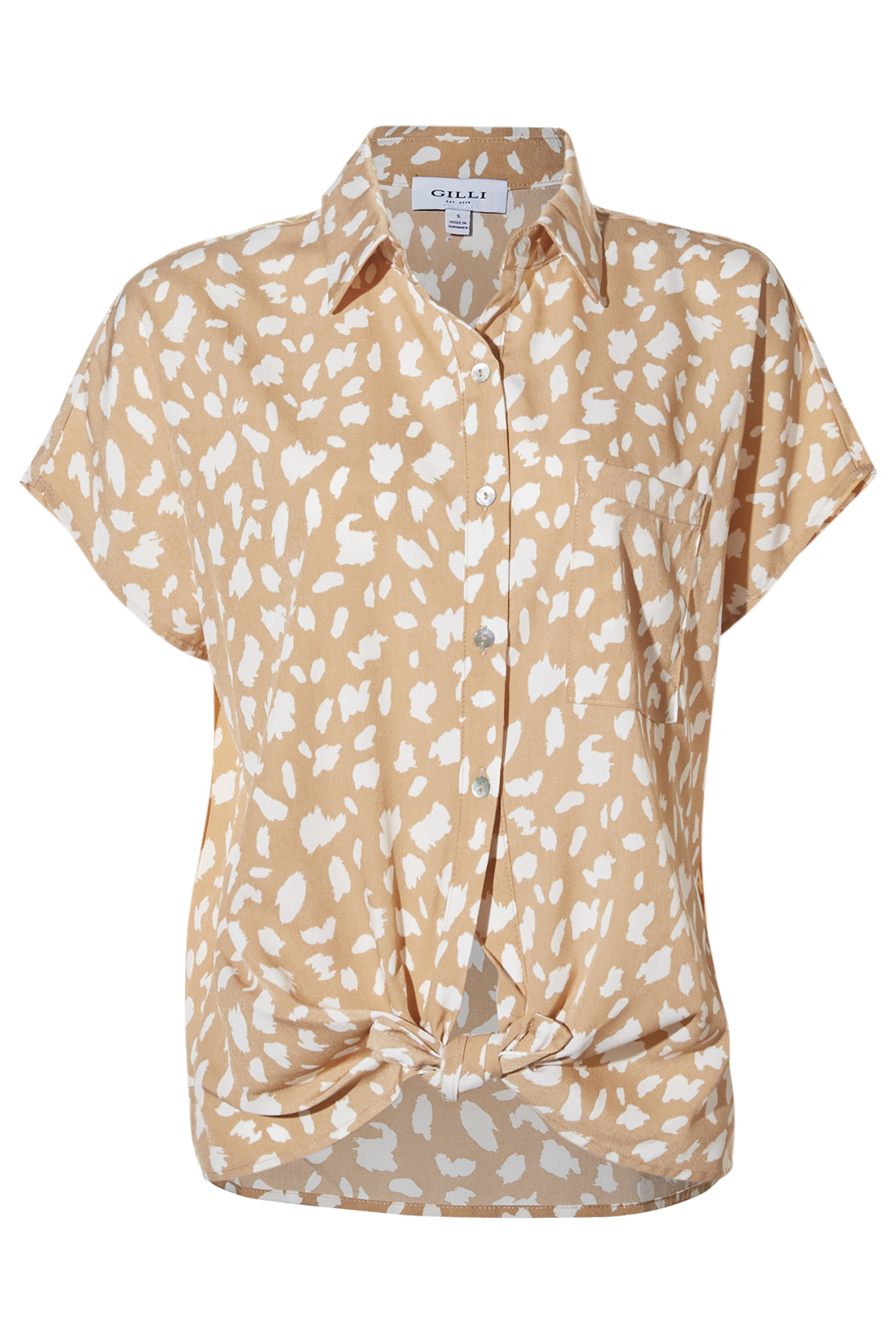 Tie Front Button Up