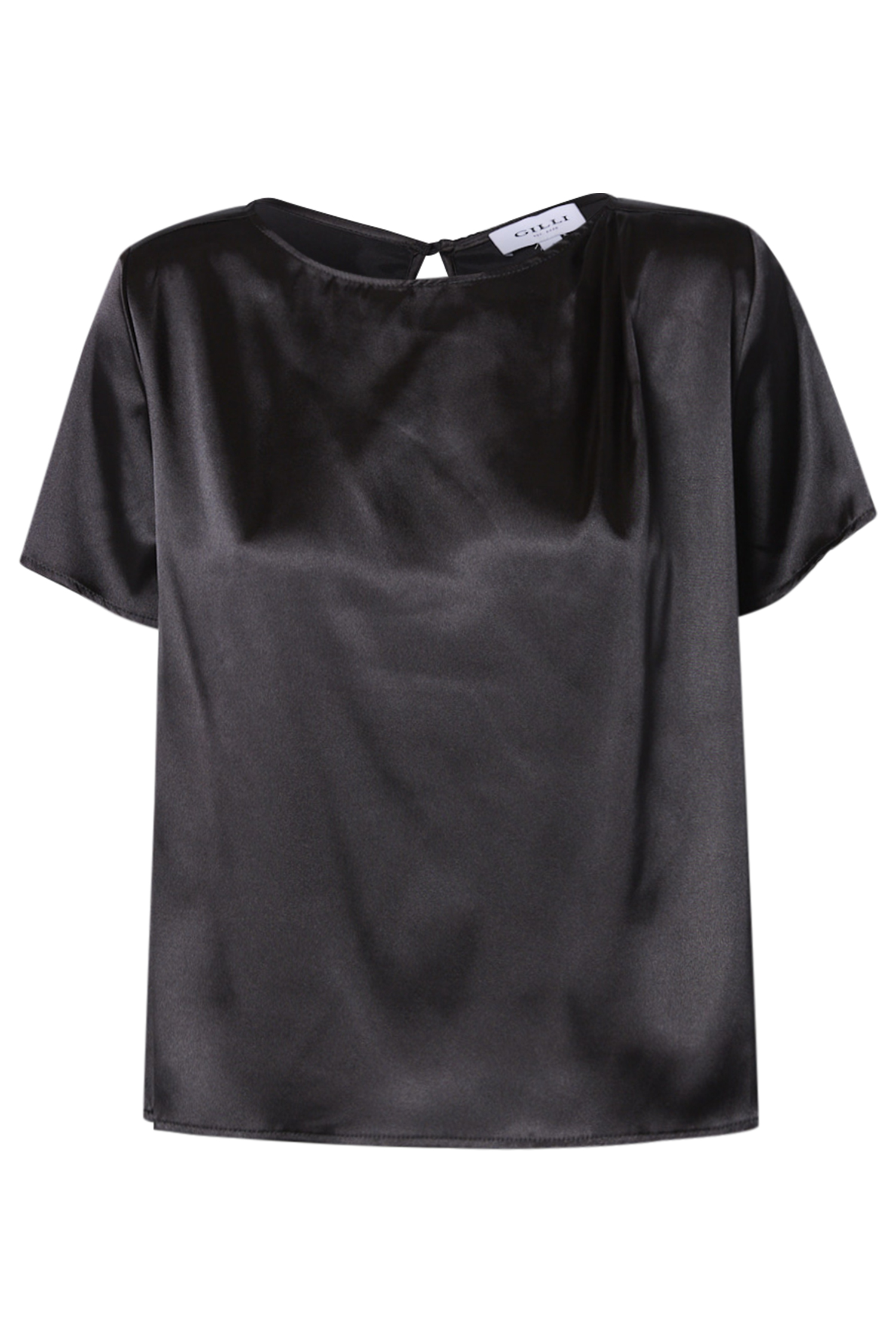 Round Neck Satin Top