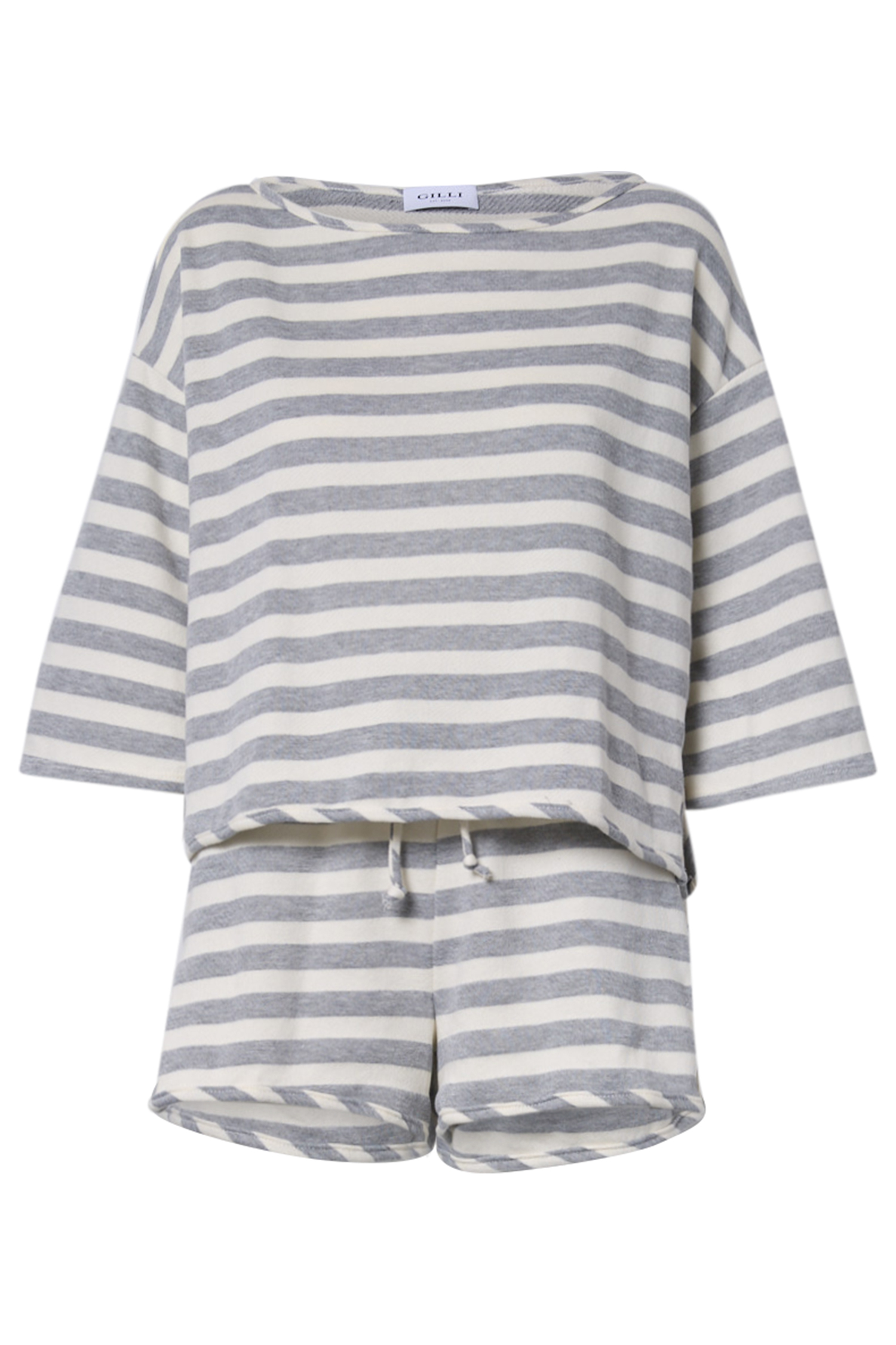 Striped Top and Shorts Set
