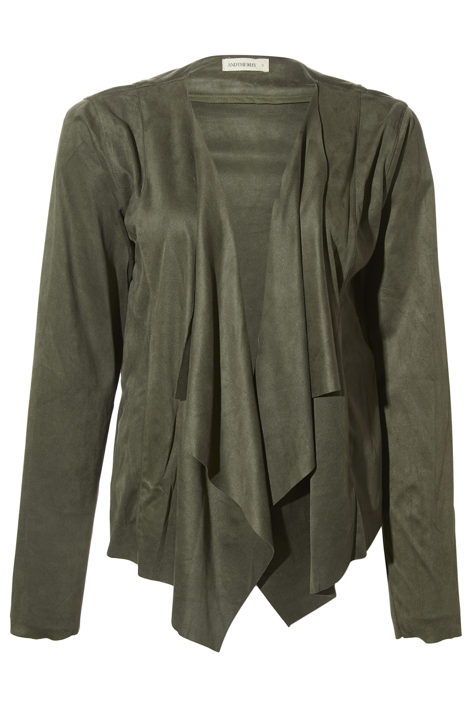 Waterfall Faux Suede Jacket