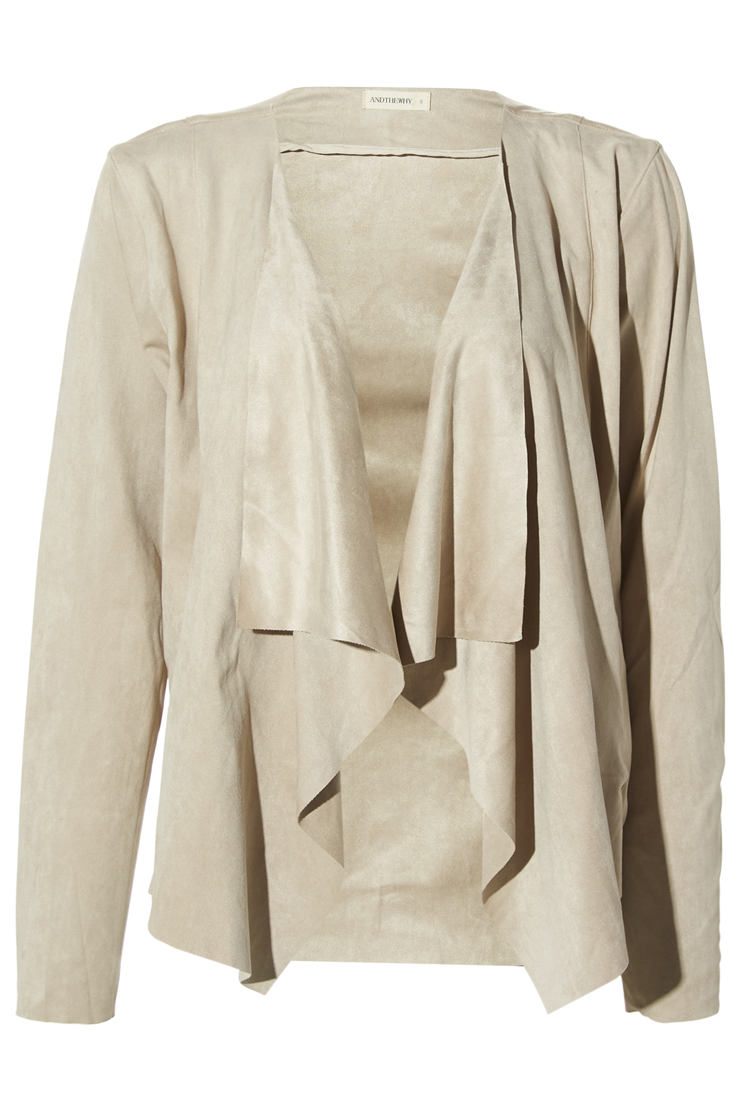 Waterfall Faux Suede Jacket