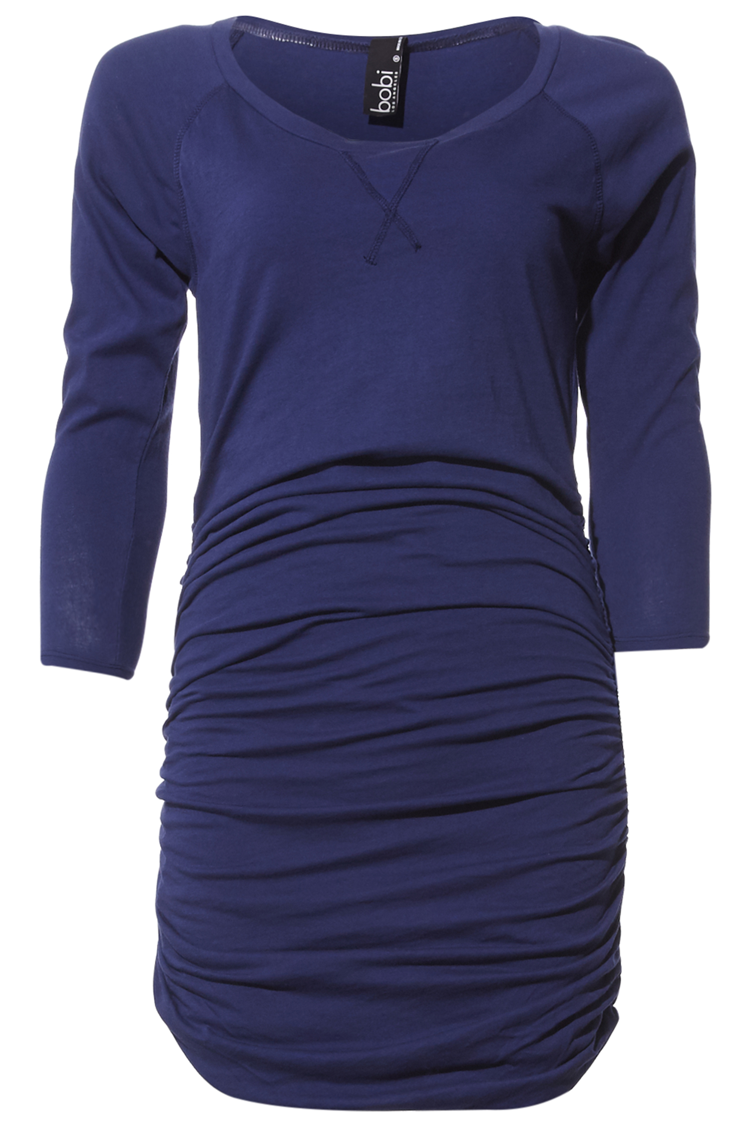 3/4 Sleeve Ruched Dress