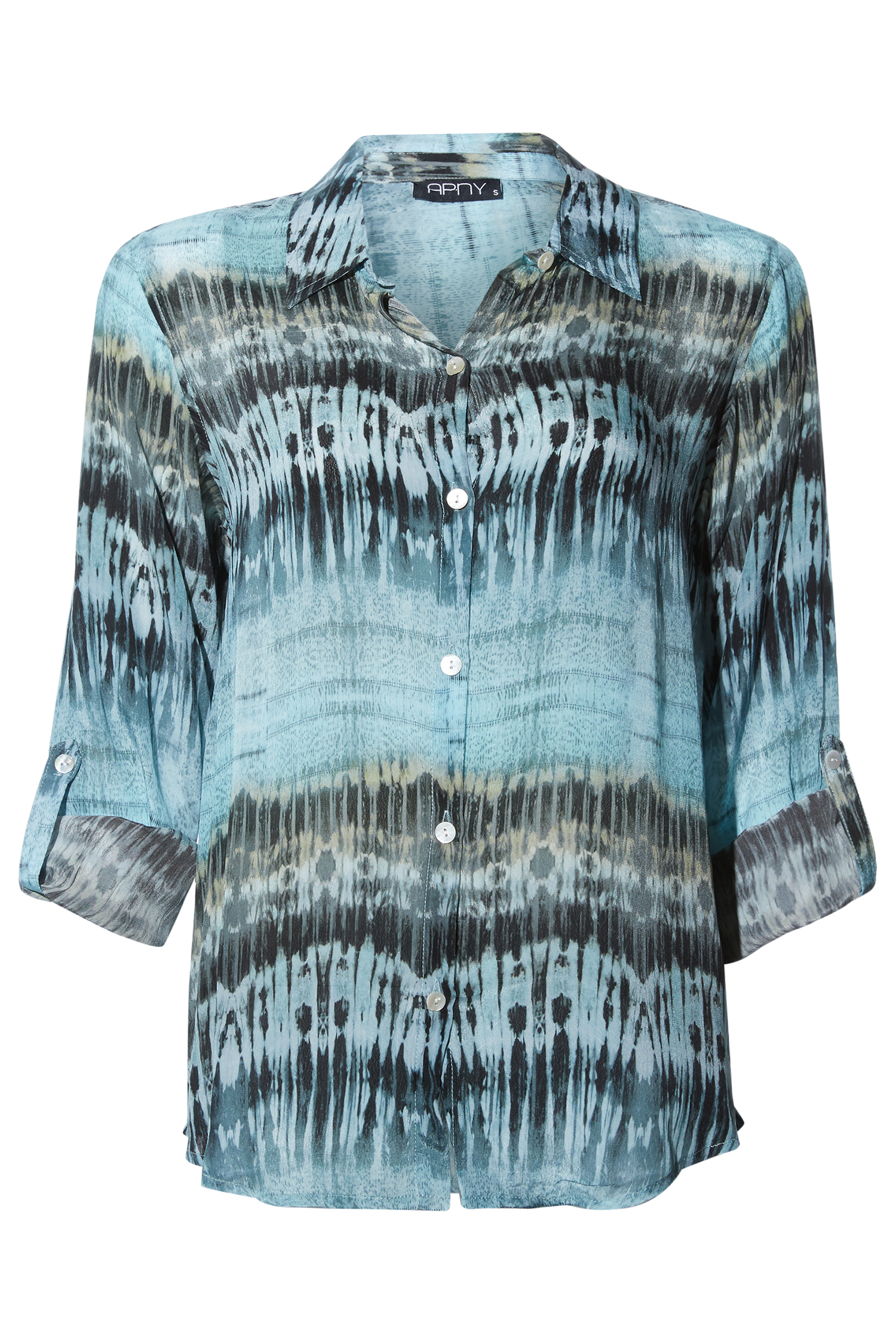 Button Up Top with Roll Up Sleeve