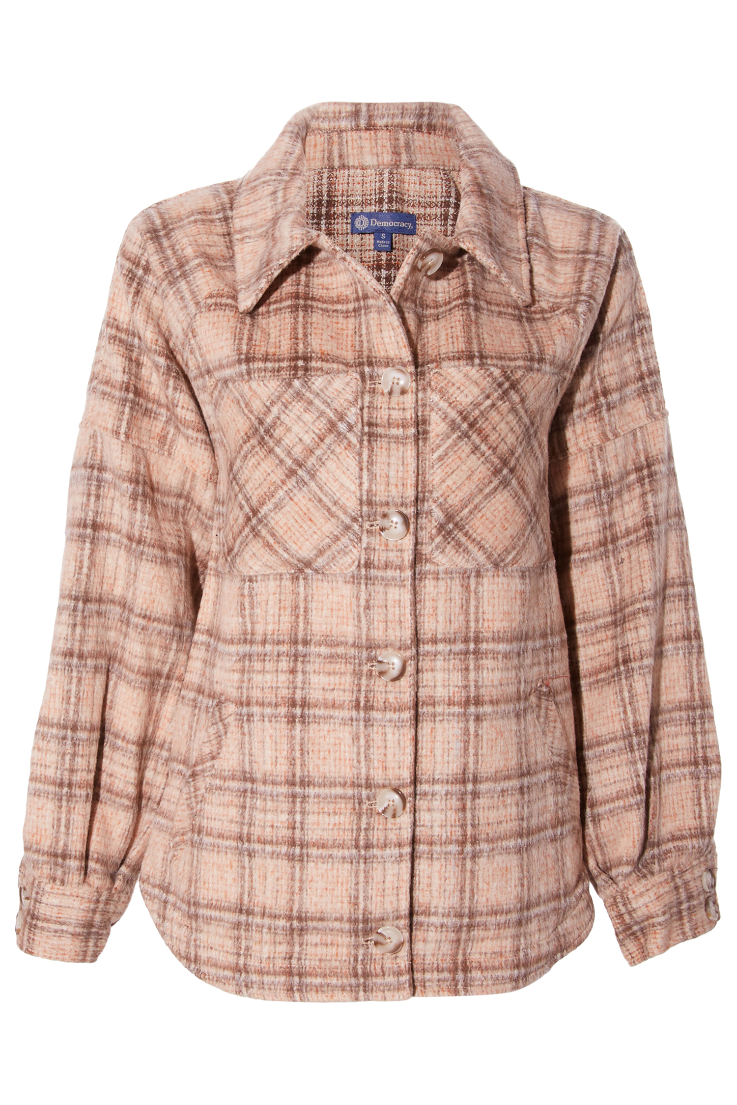 Democracy Plaid Shacket