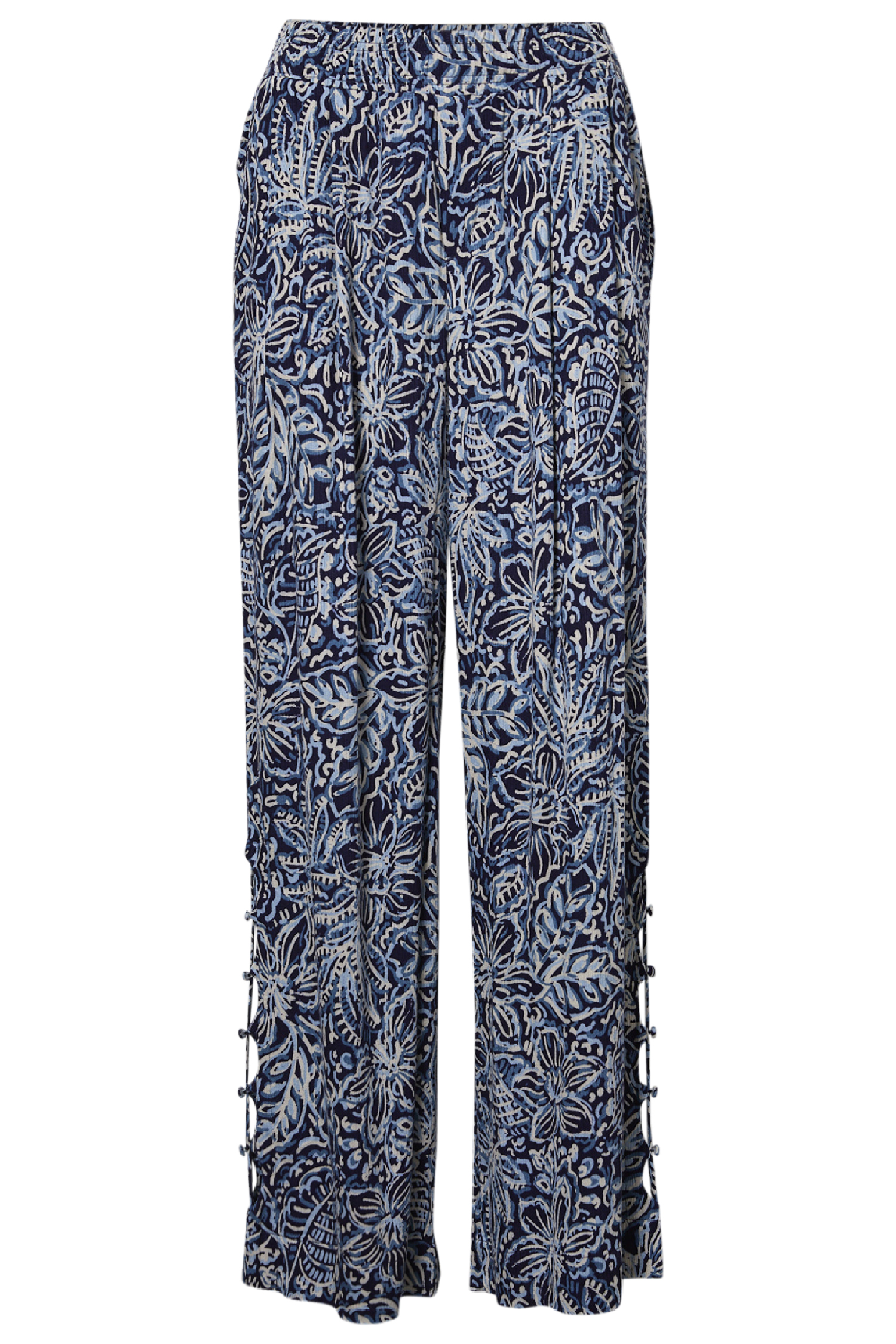 Democracy Tropical Print Wide Leg