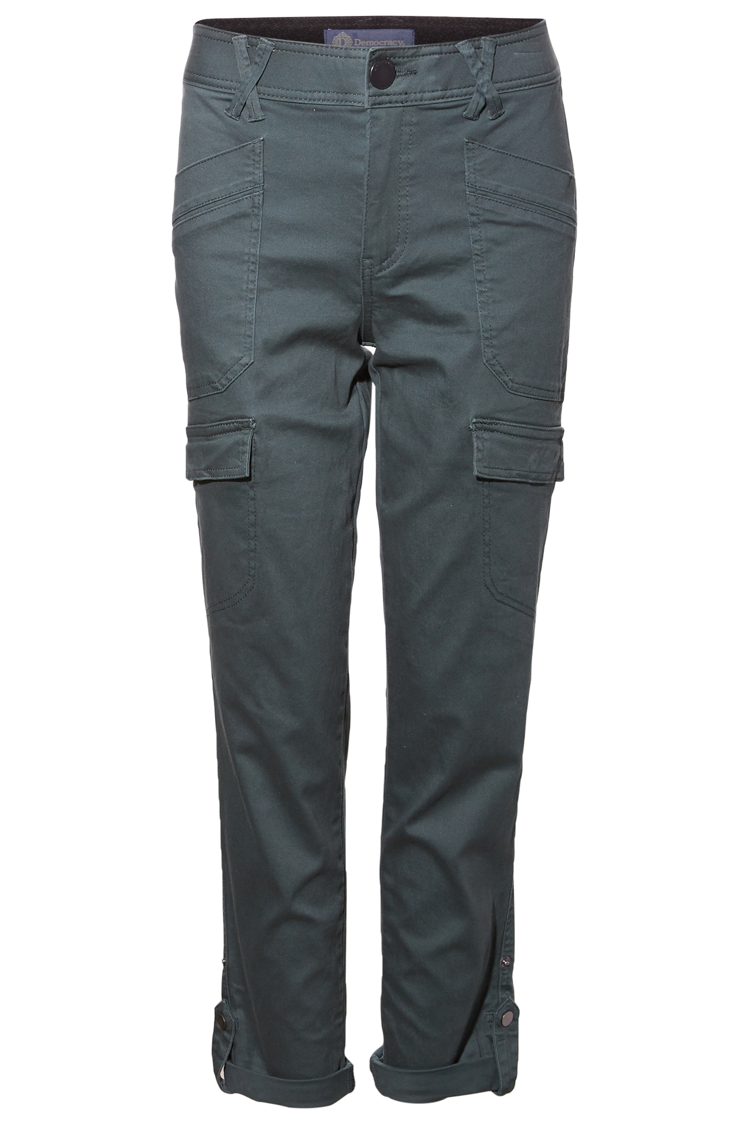 Democracy High Rise Roll Cuff Utility Pants