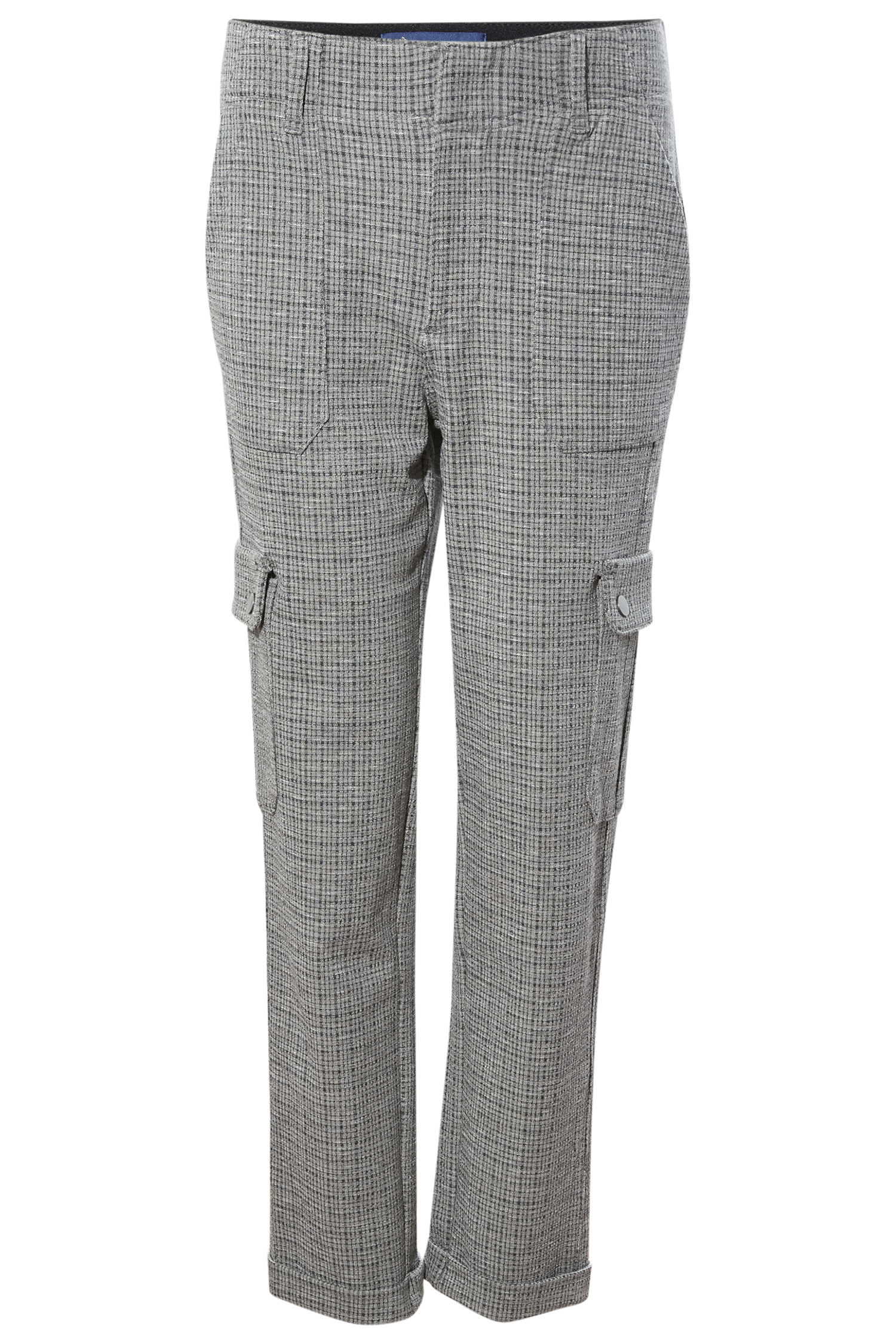 Democracy High Rise Utility Pocket Plaid Pant