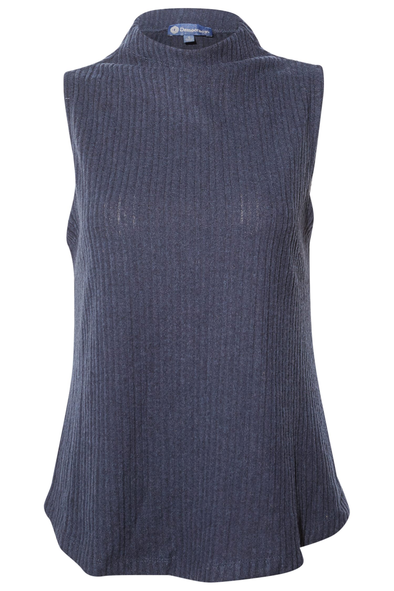 Democracy Sleeveless Mock Neck Knit Top