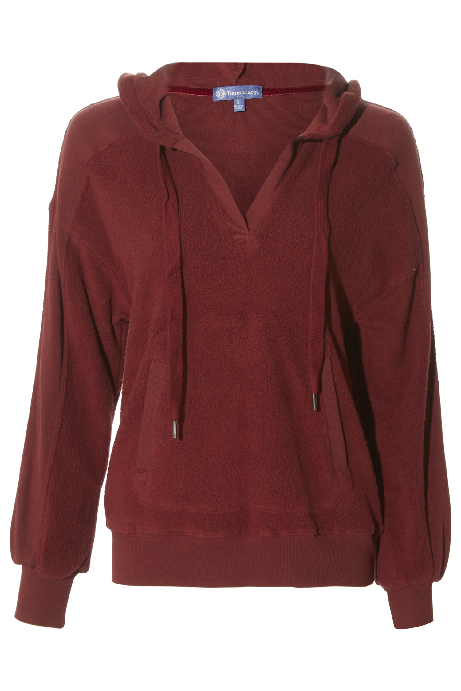 Democracy Hooded Pullover Top