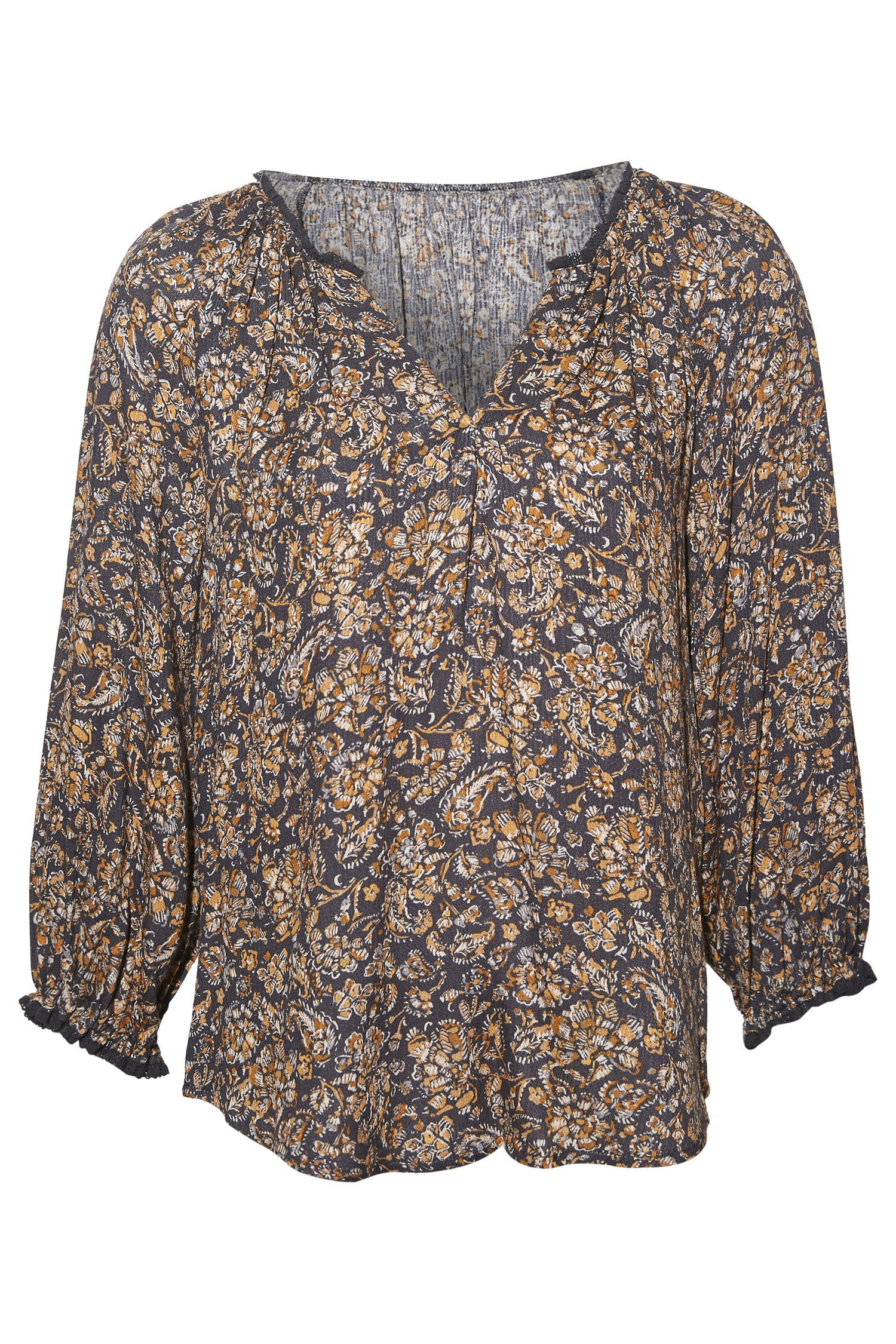 Democracy Floral 3/4 Sleeve Top