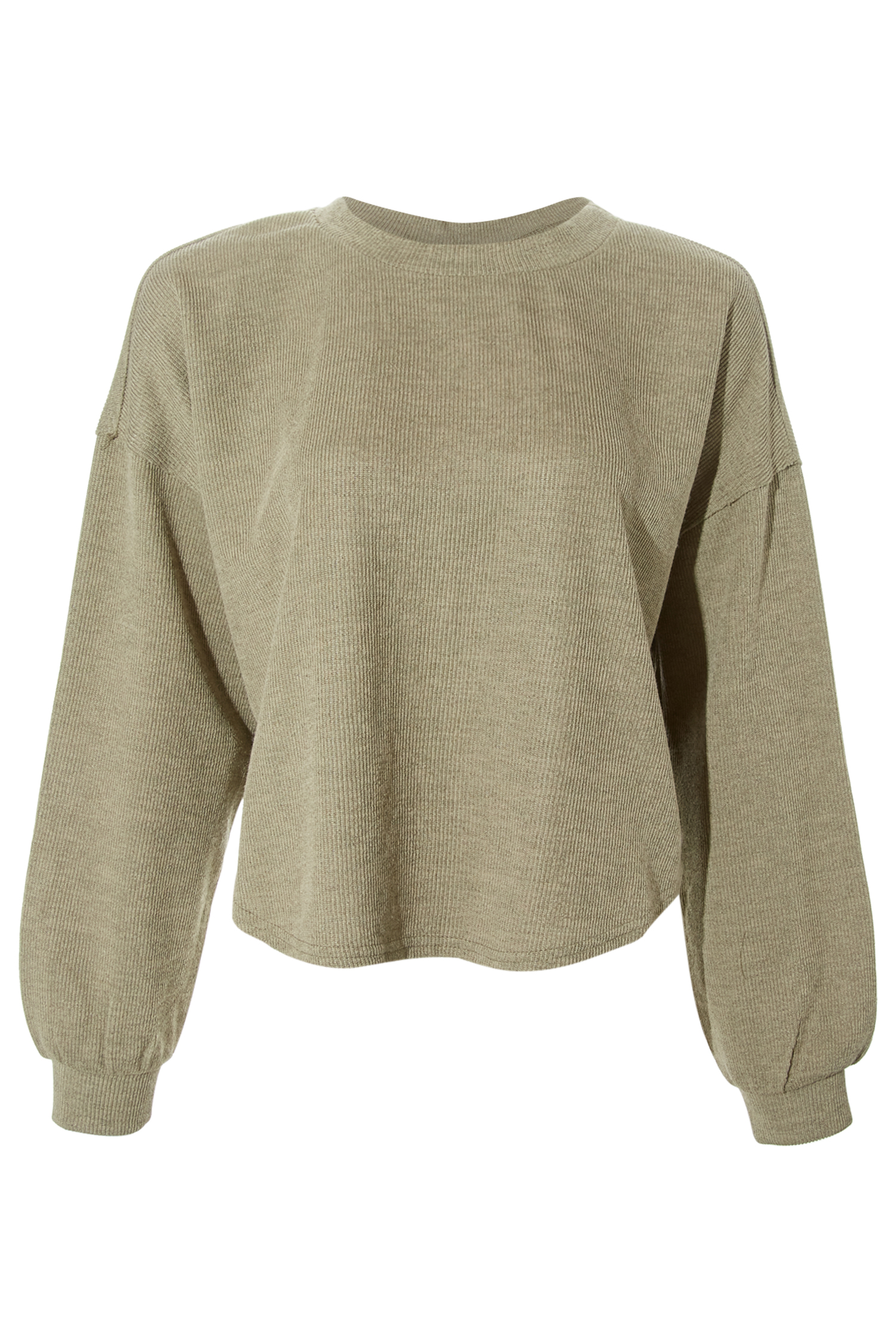 Ruched Back Long Sleeve Top