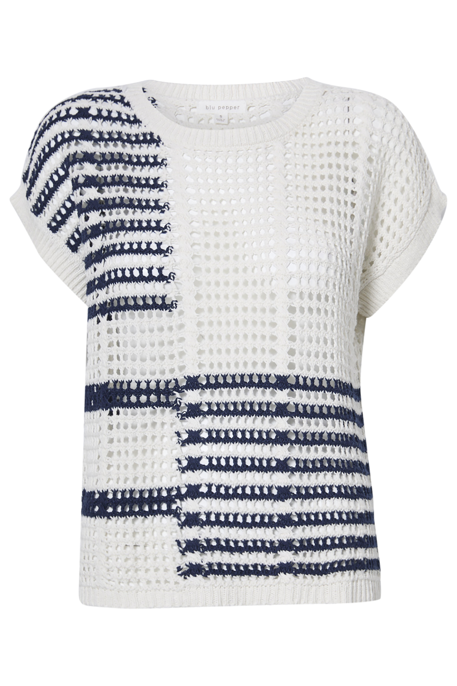 Multi Crochet Print Top