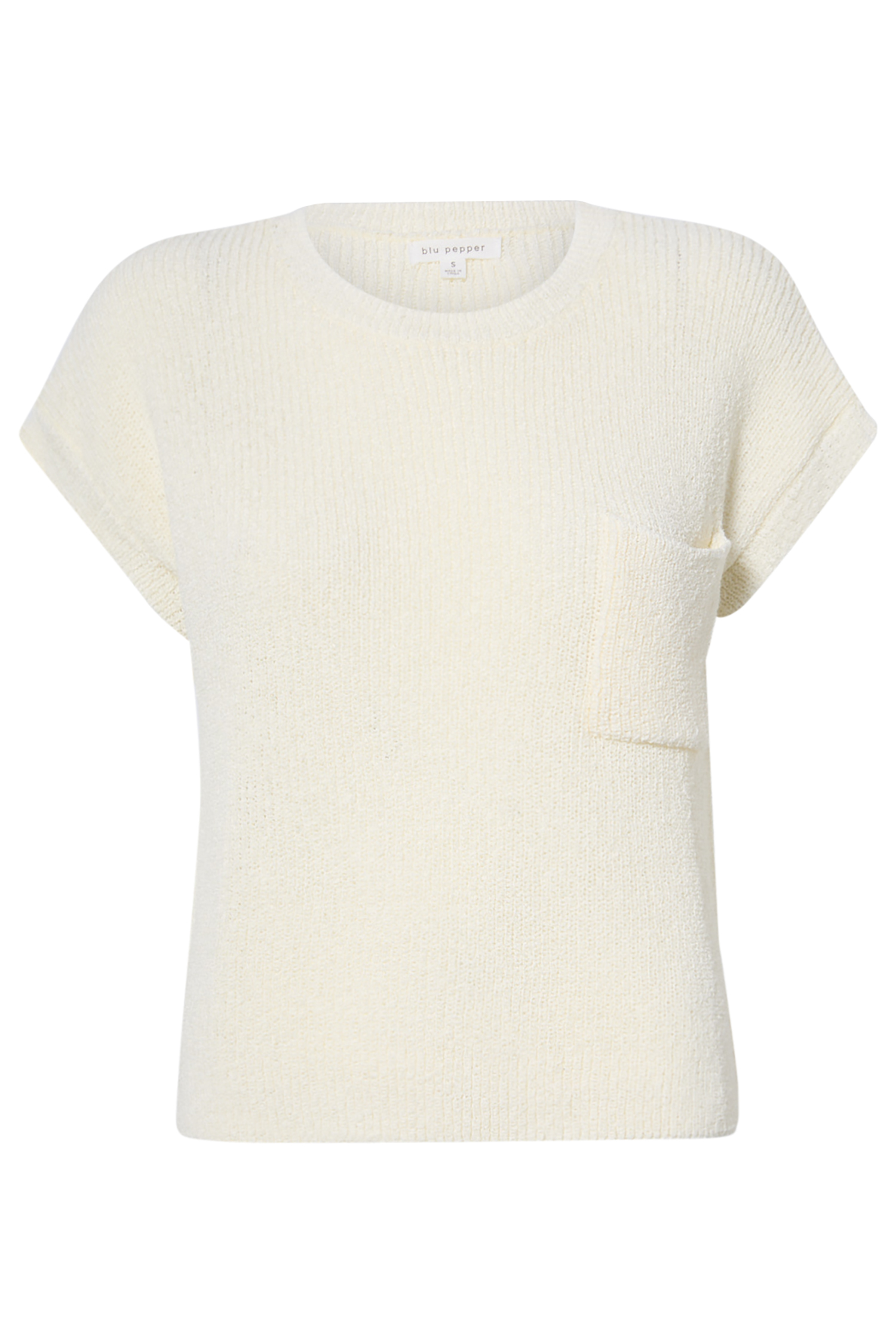 Rib Knit Short Sleeve Top