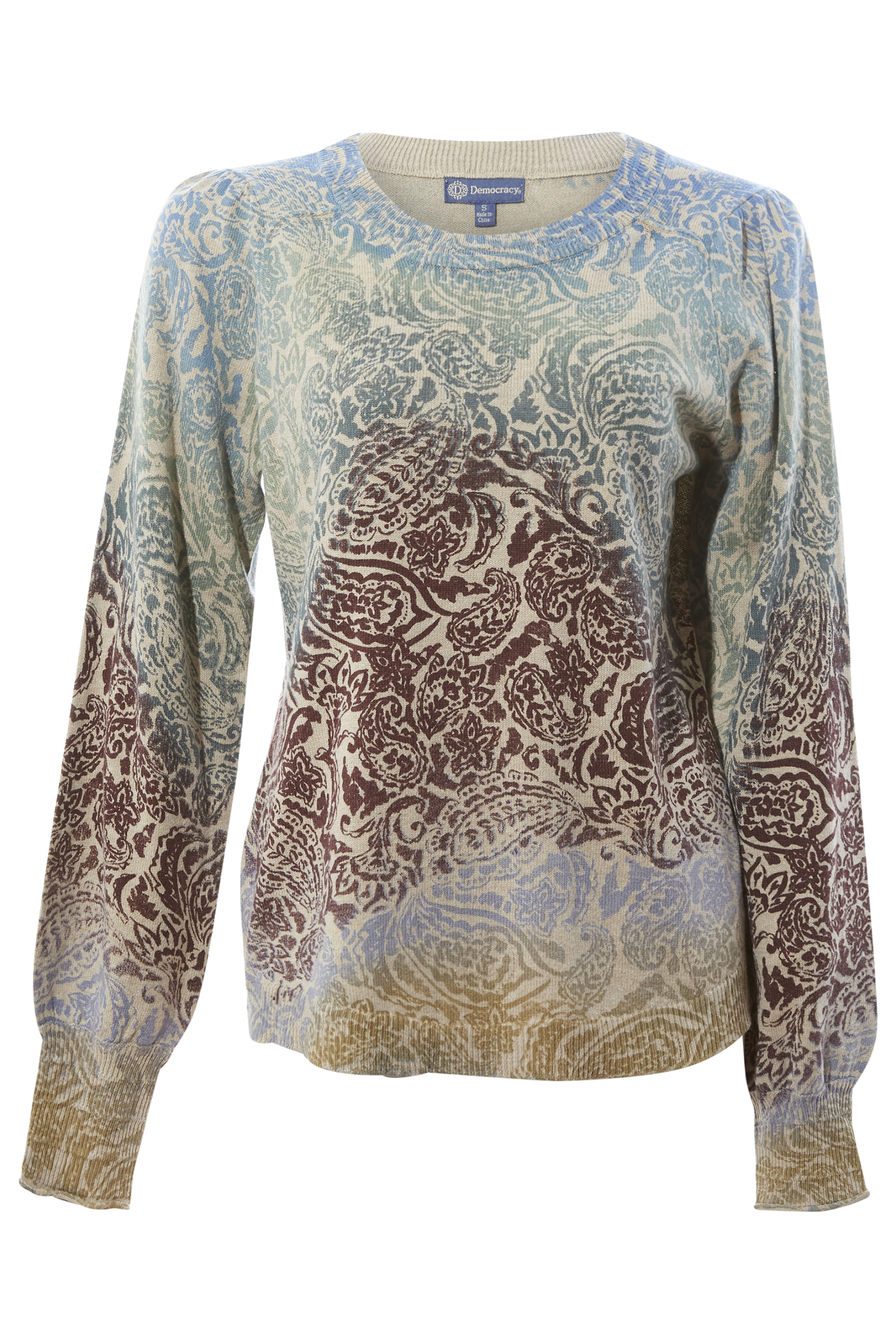 Democracy Multi Colored Printed Sweater