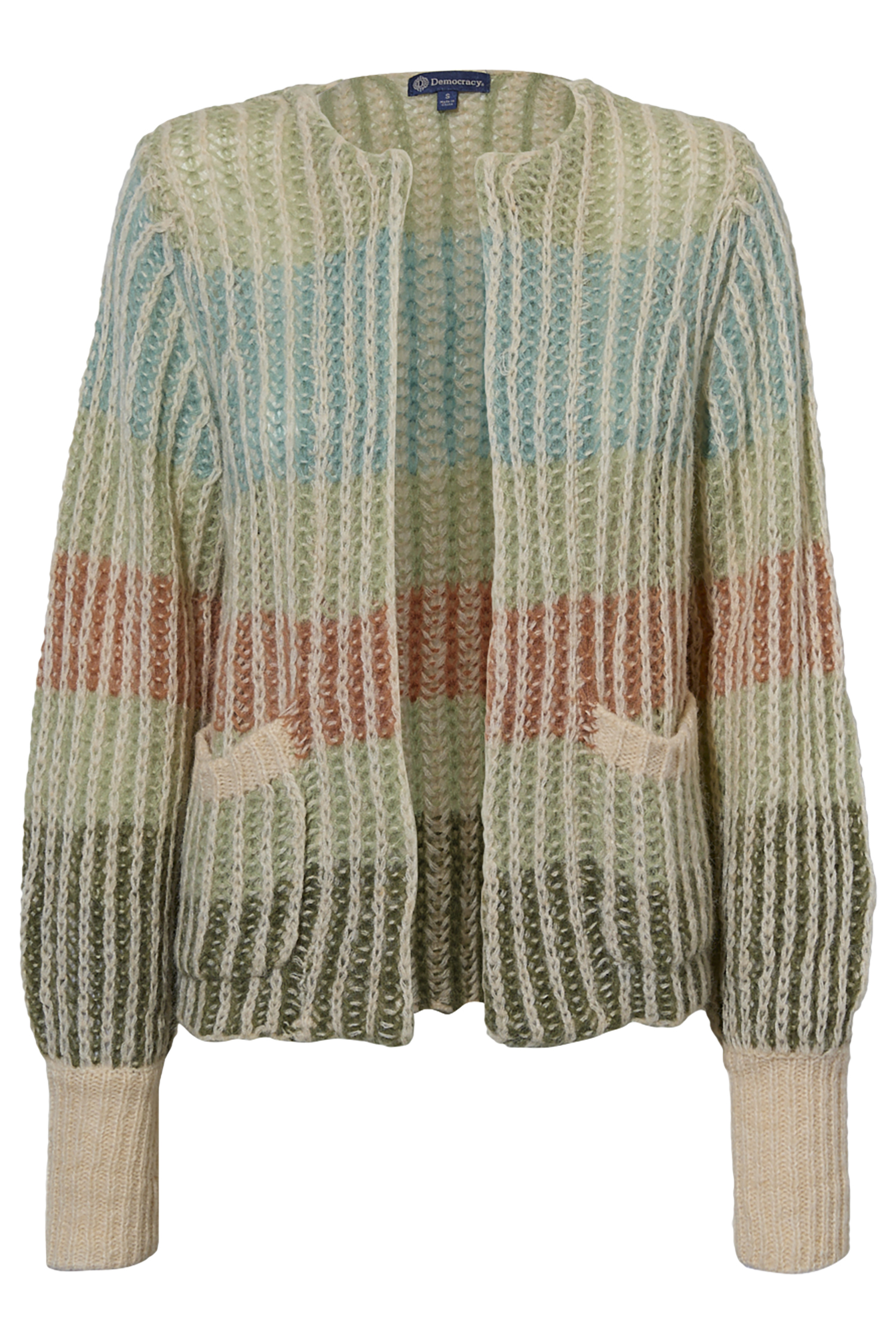 Democracy Blouson Sleeve Open Cardigan