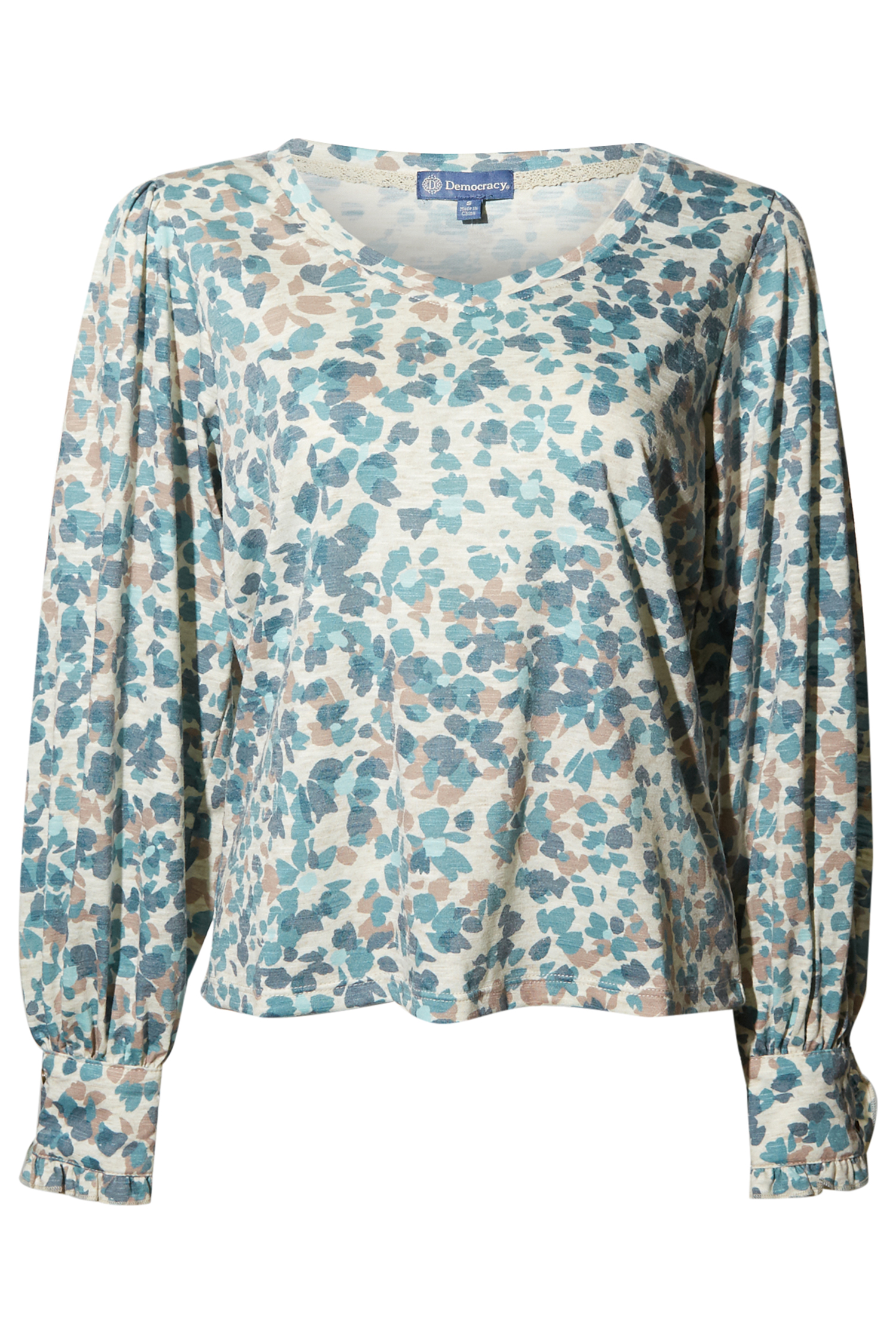 Democracy Ruffle Cuff Top