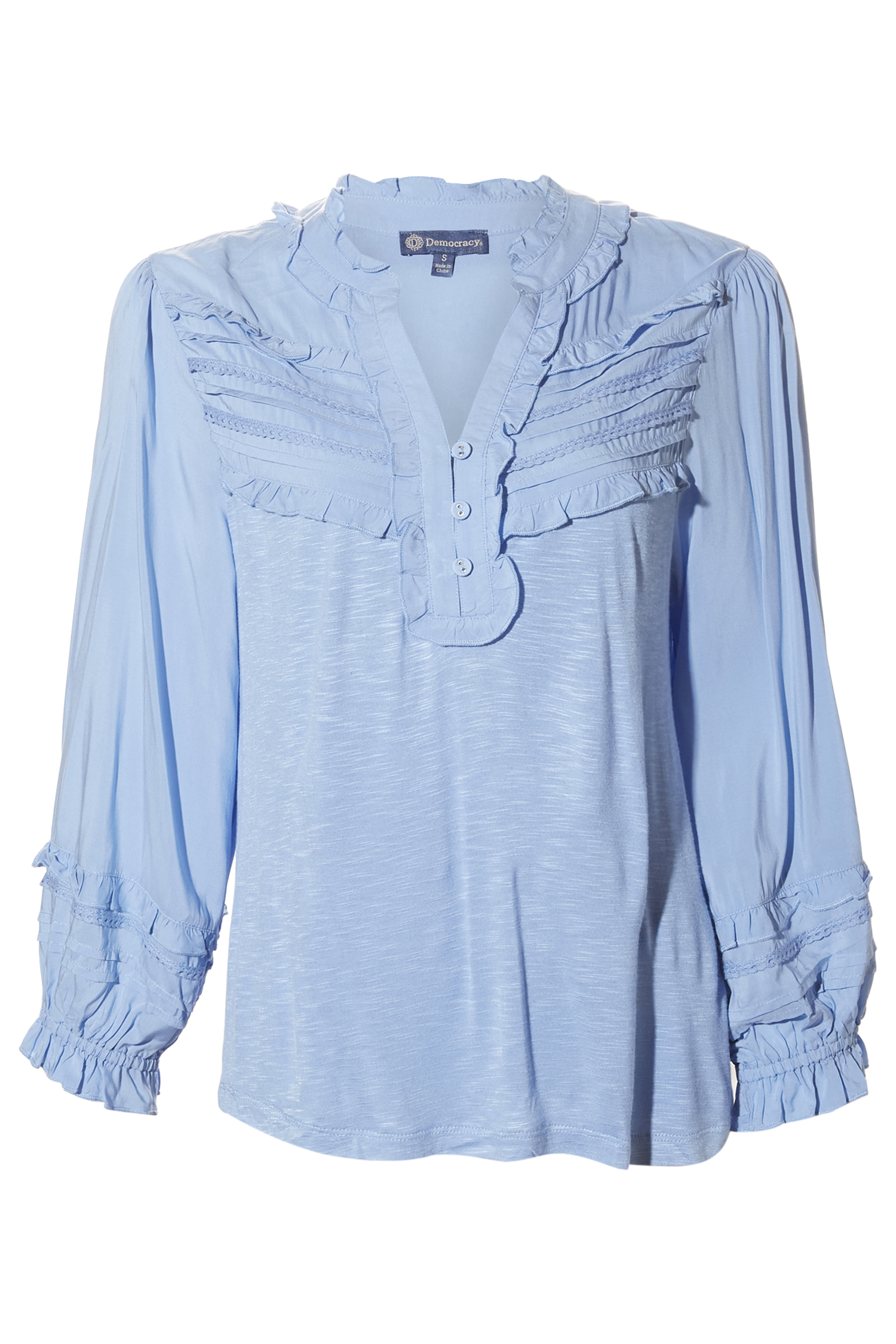 Democracy Ruffle Neck Top