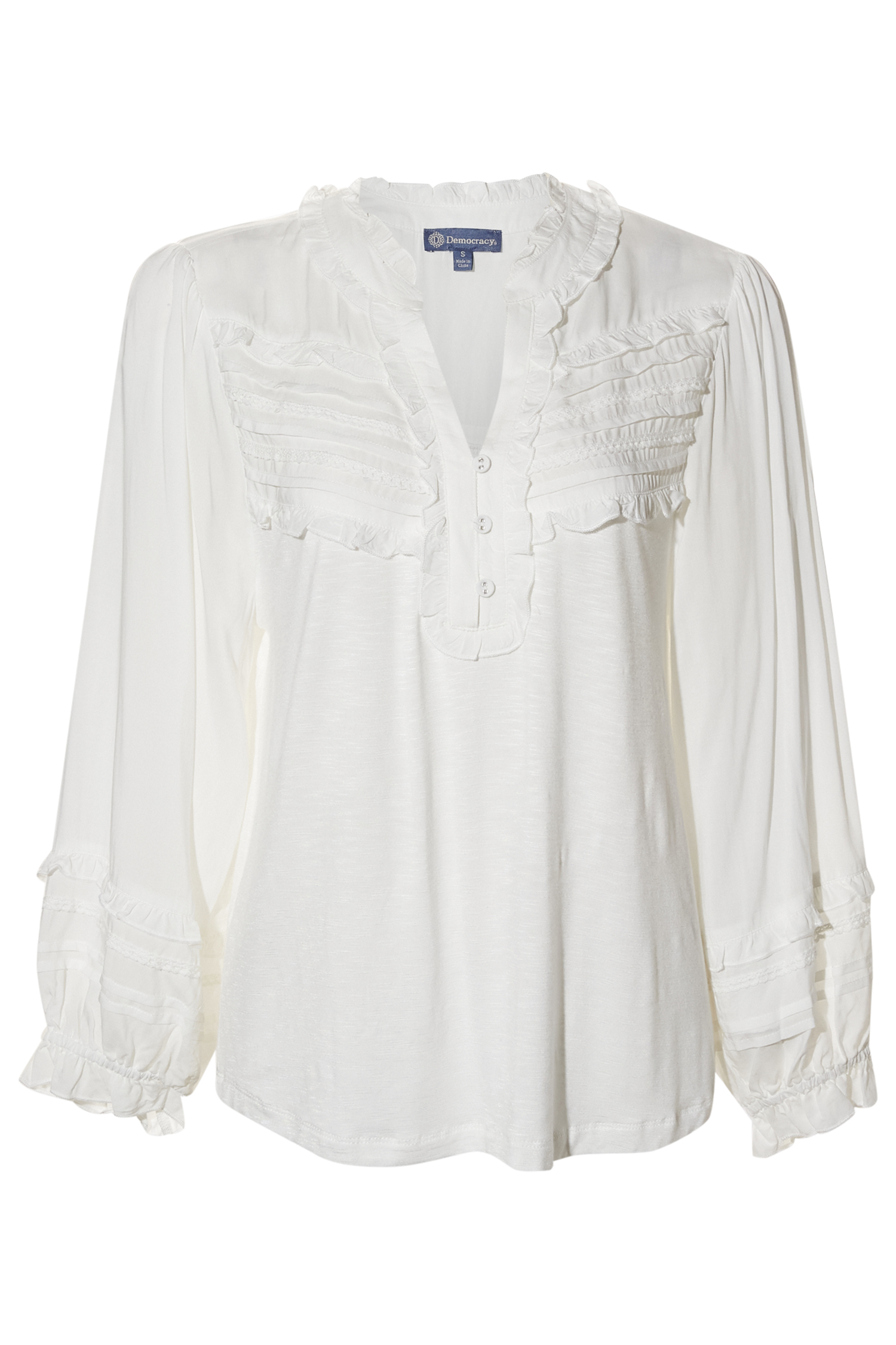 Democracy Ruffle Neck Top