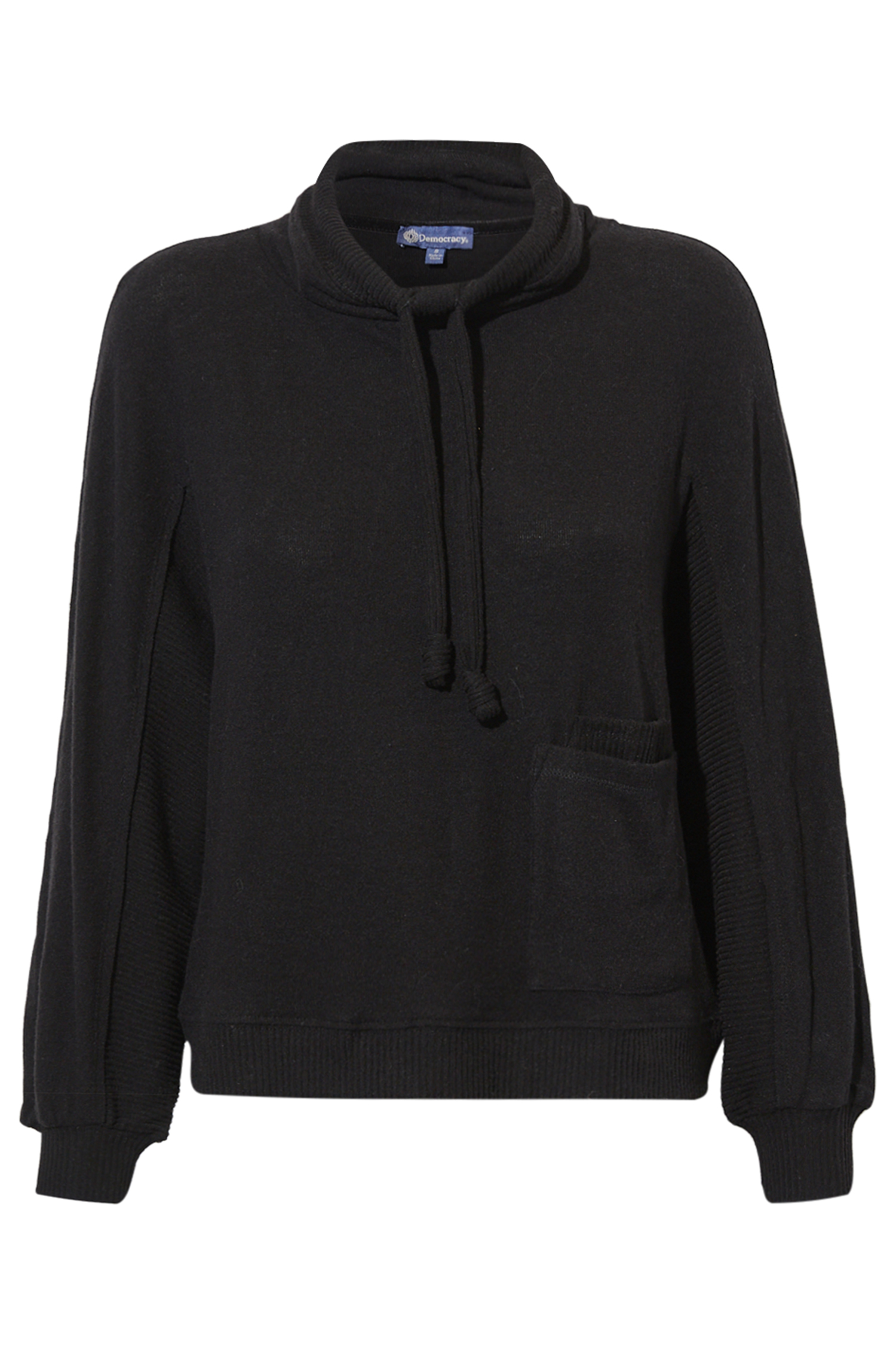 Democracy Funnel Neck Long Blouson Sleeve Top