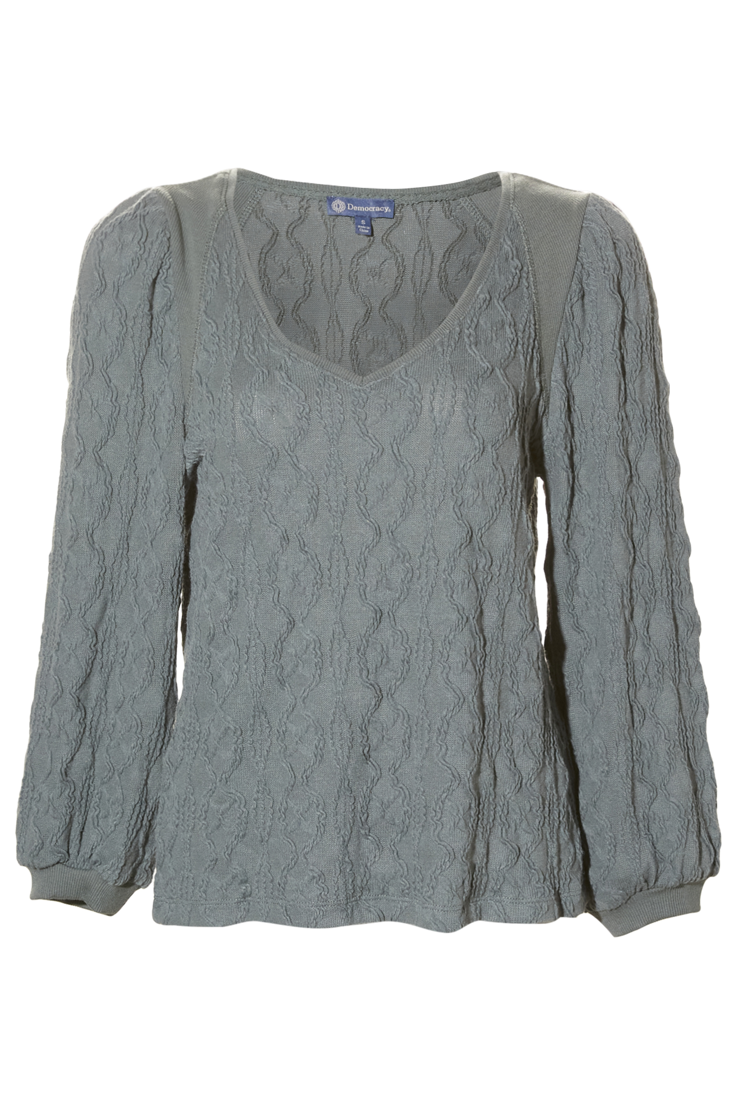 Democracy Textured Blouson Top