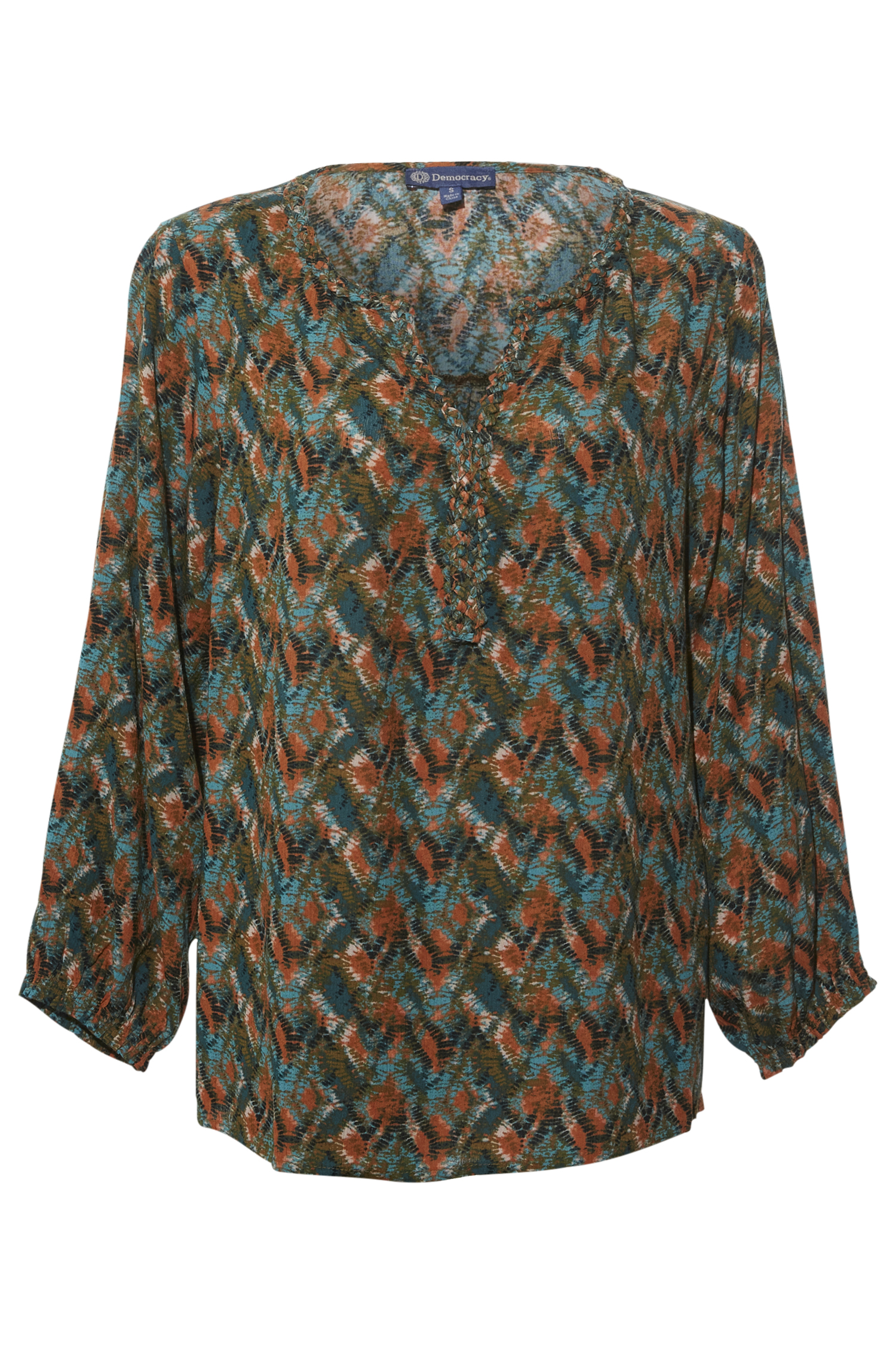 Democracy Braided Trim Top