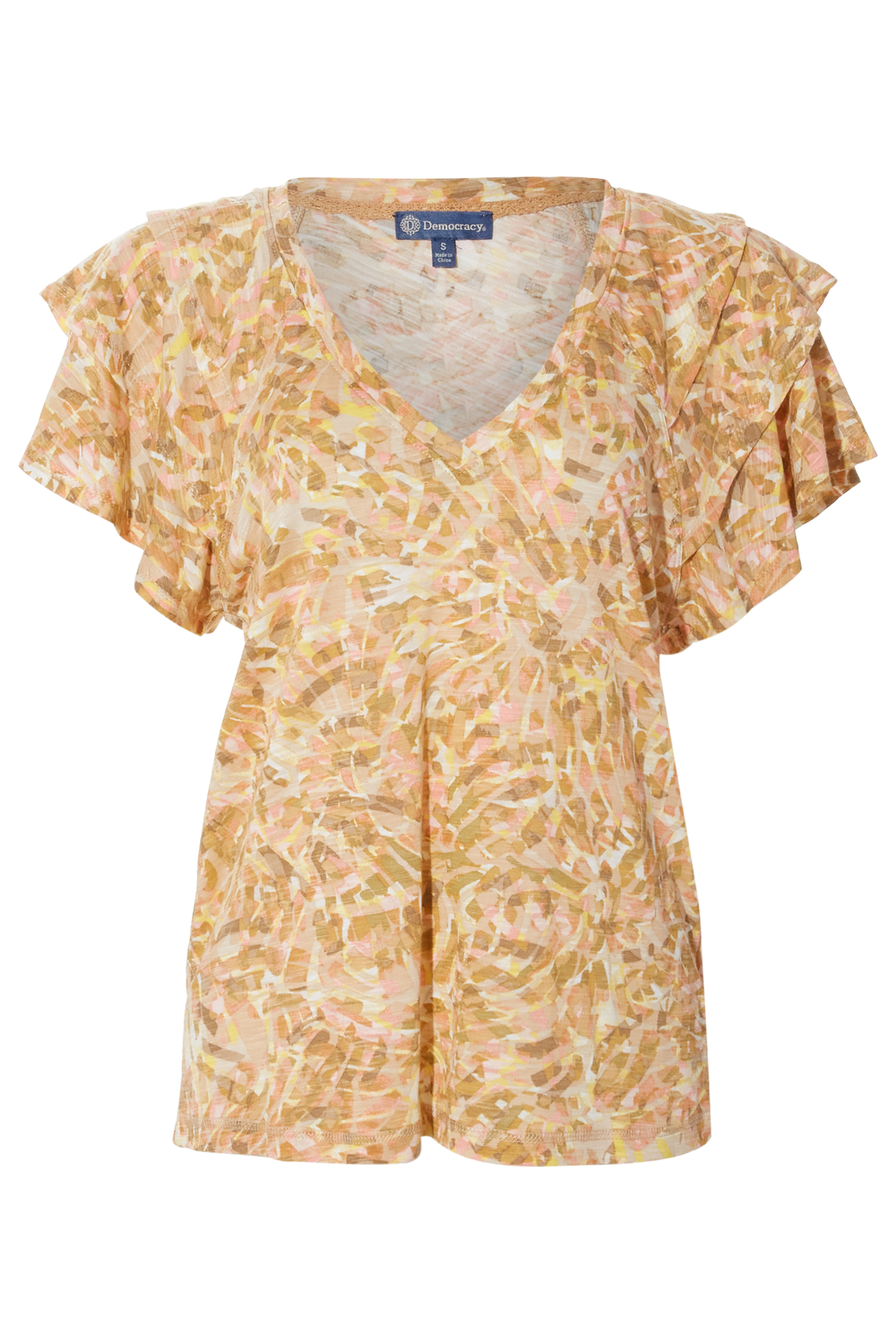Democracy Tiered Bell Sleeve Top