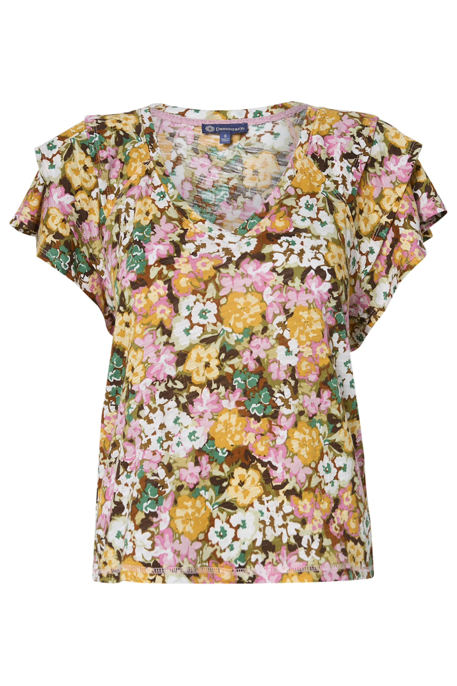 Democracy Tiered Bell Sleeve Top