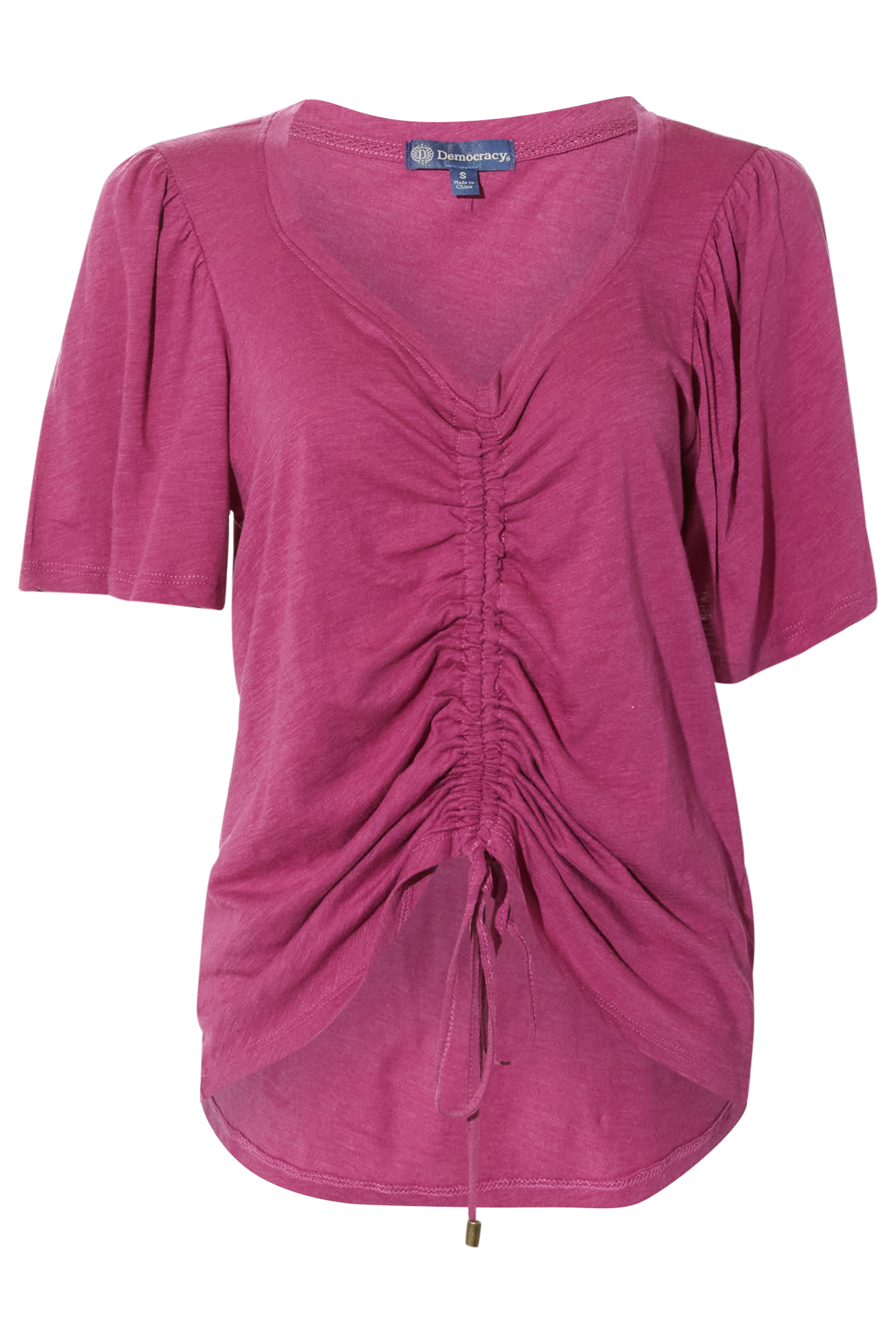 Democracy Ruched Tie Top