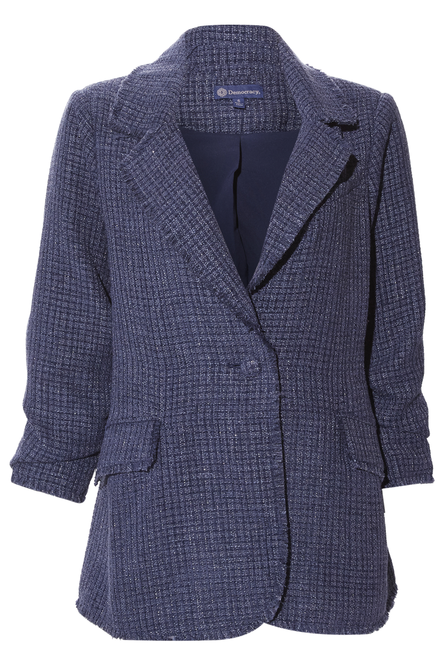 Democracy Ruched Sleeve Blazer