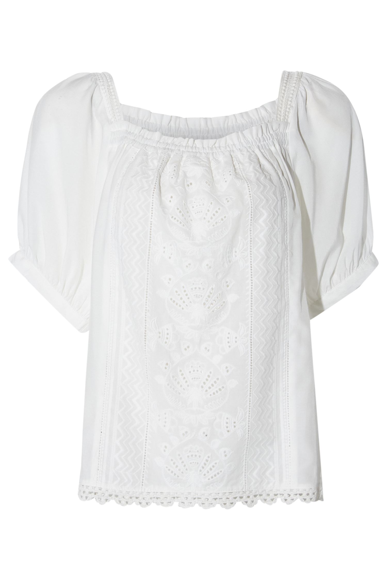 Democracy Puff Sleeve Lace Top