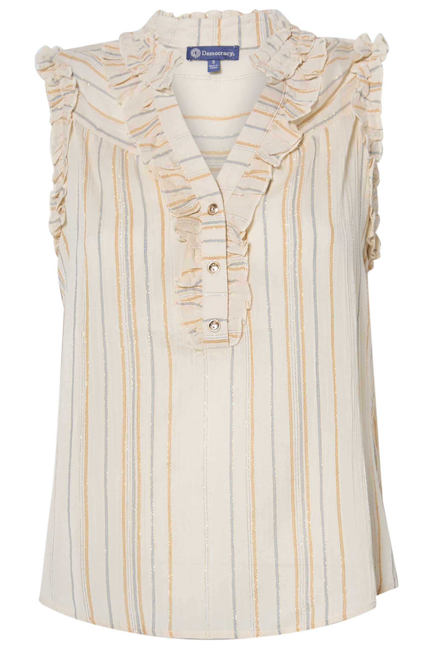 Democracy Sleeveless Multi Color Top