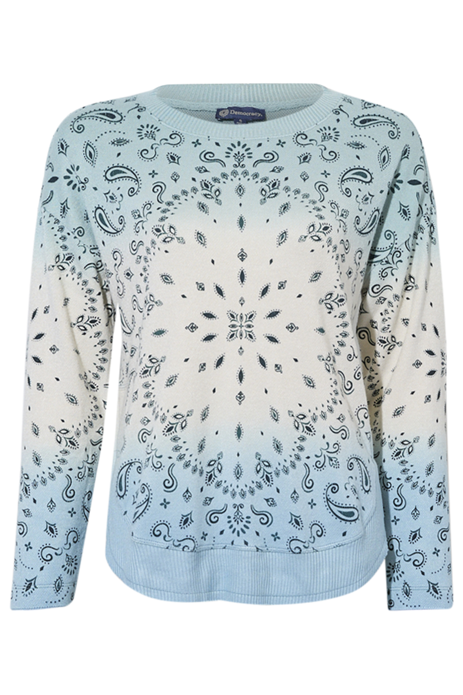 Democracy Long Sleeve Paisley Top
