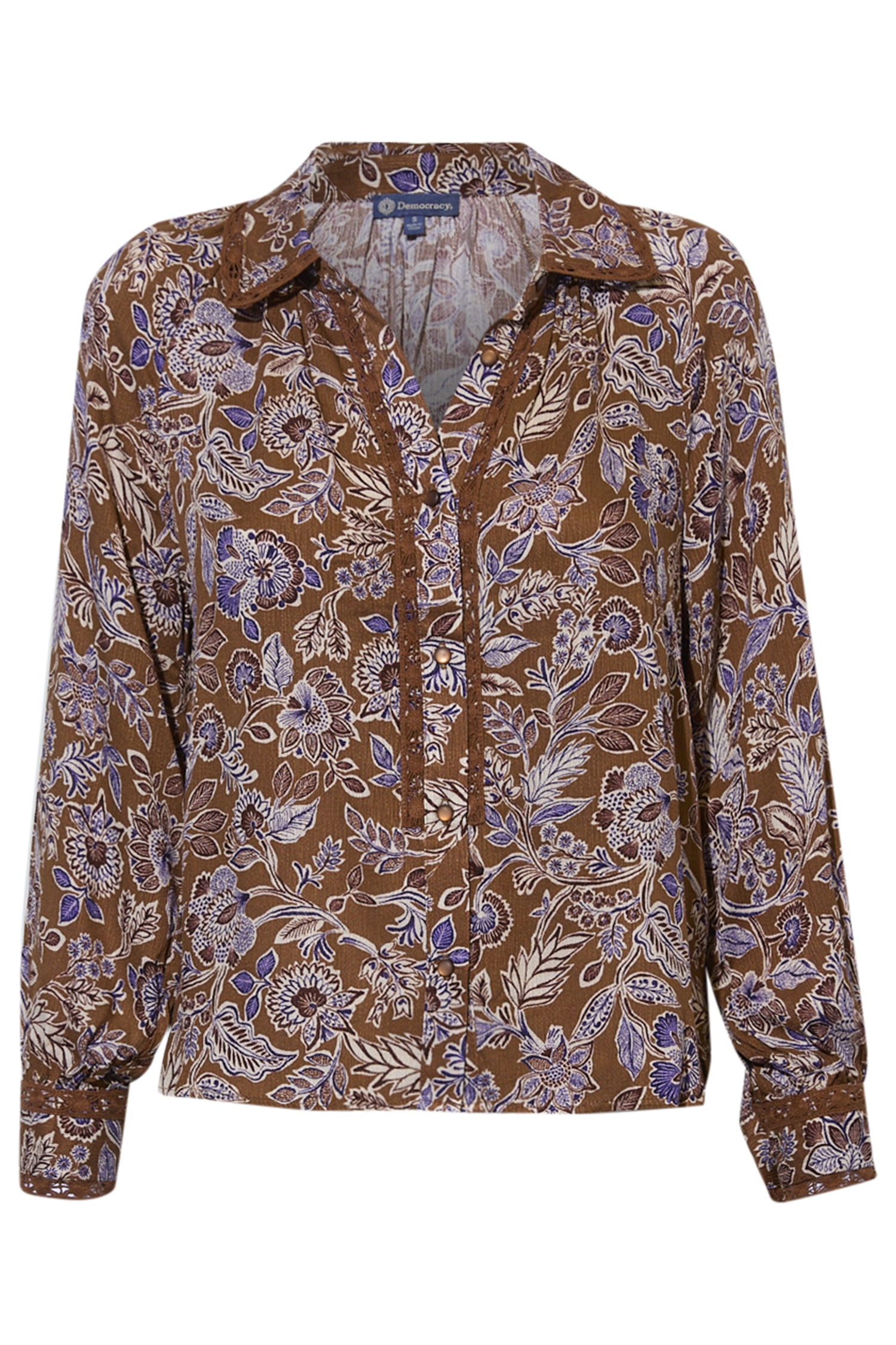 Democracy Long Sleeve Button Up Shirt