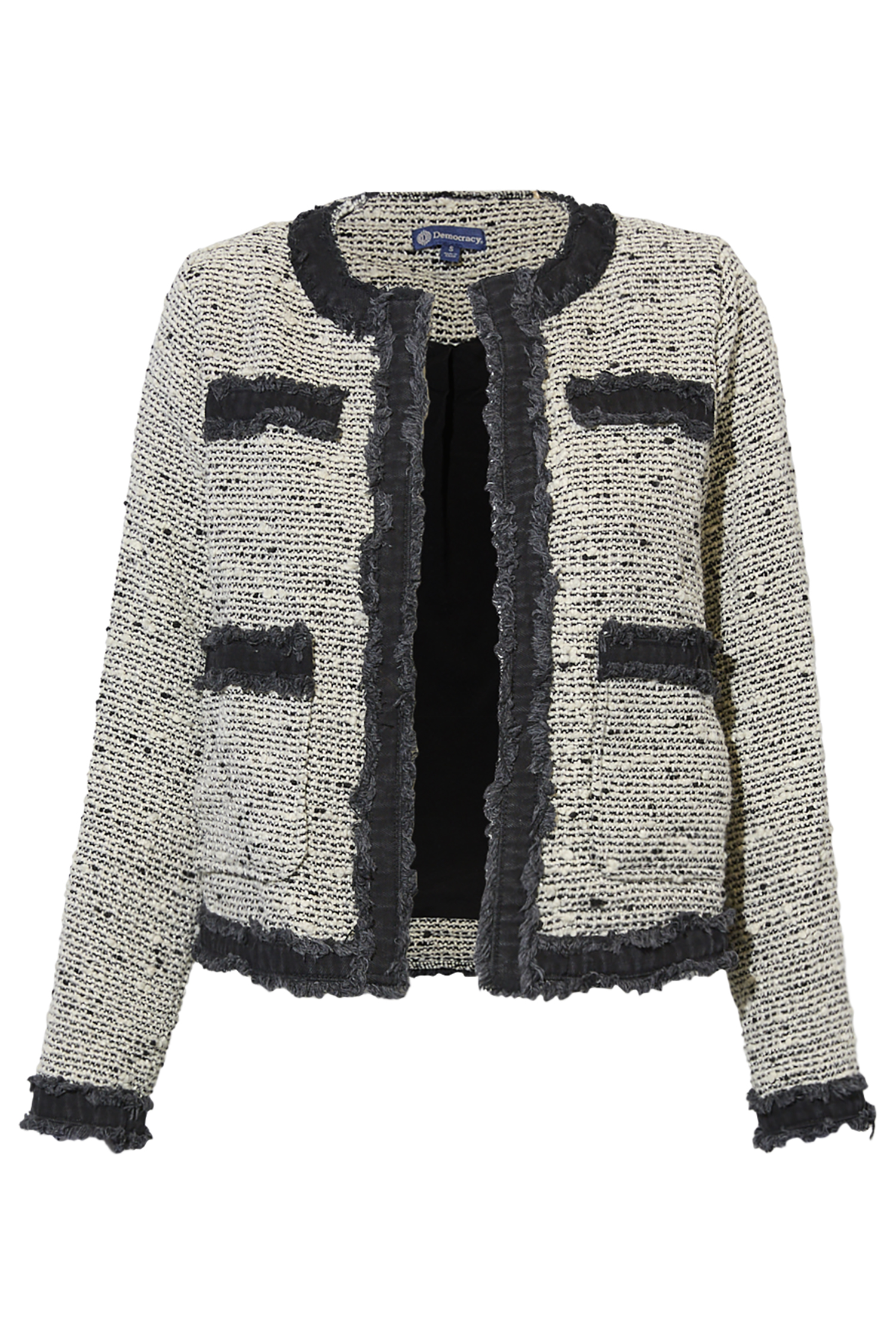 Democracy Denim Framed Fray Jacket