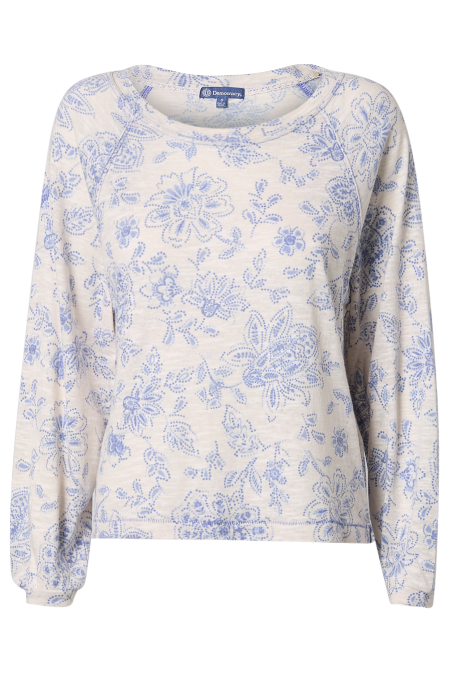 Democracy Scoop Neck Printed Top