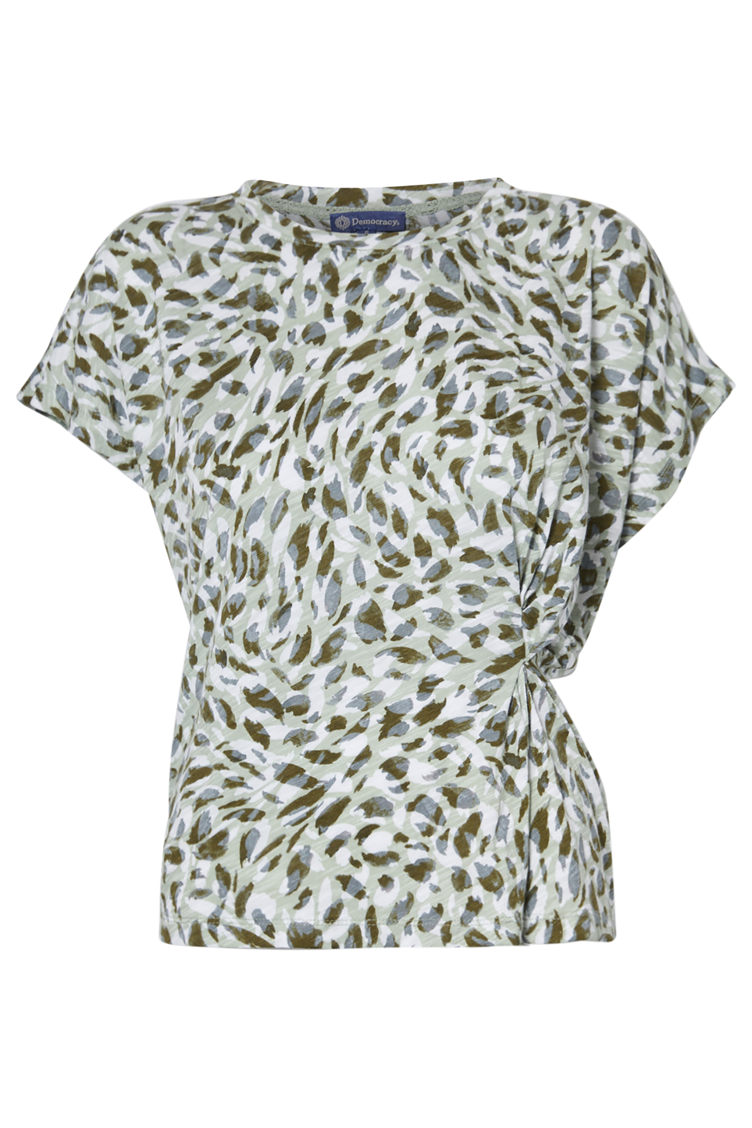 Democracy Printed Short Sleeve Top