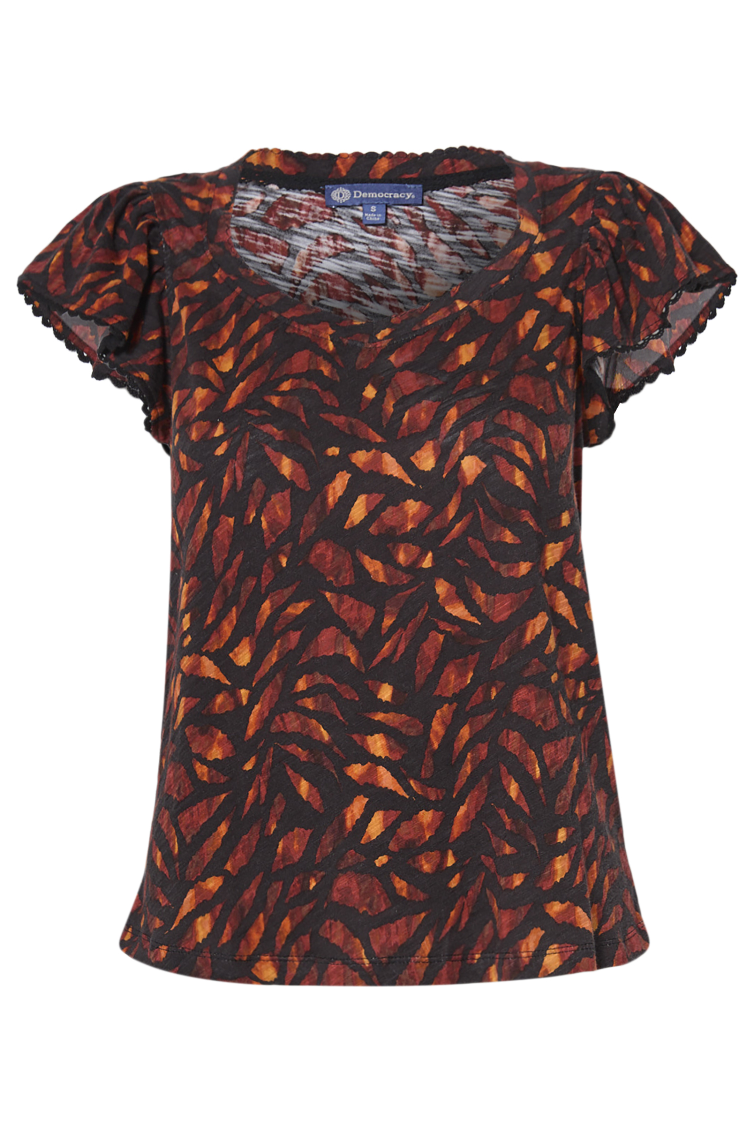 Democracy Printed Knit Top