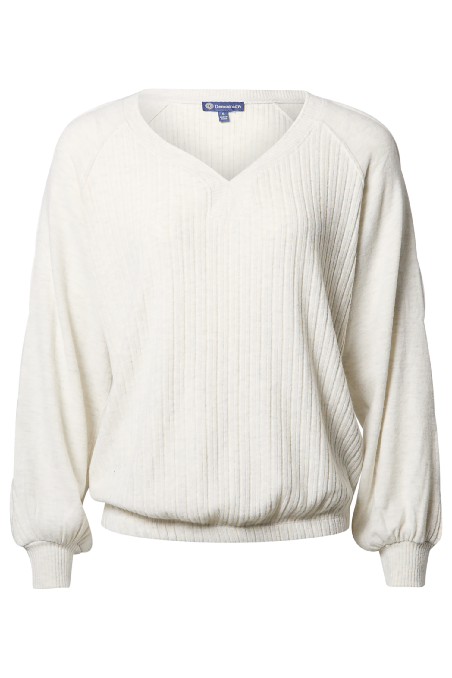 Democracy V-Neck Long Sleeve