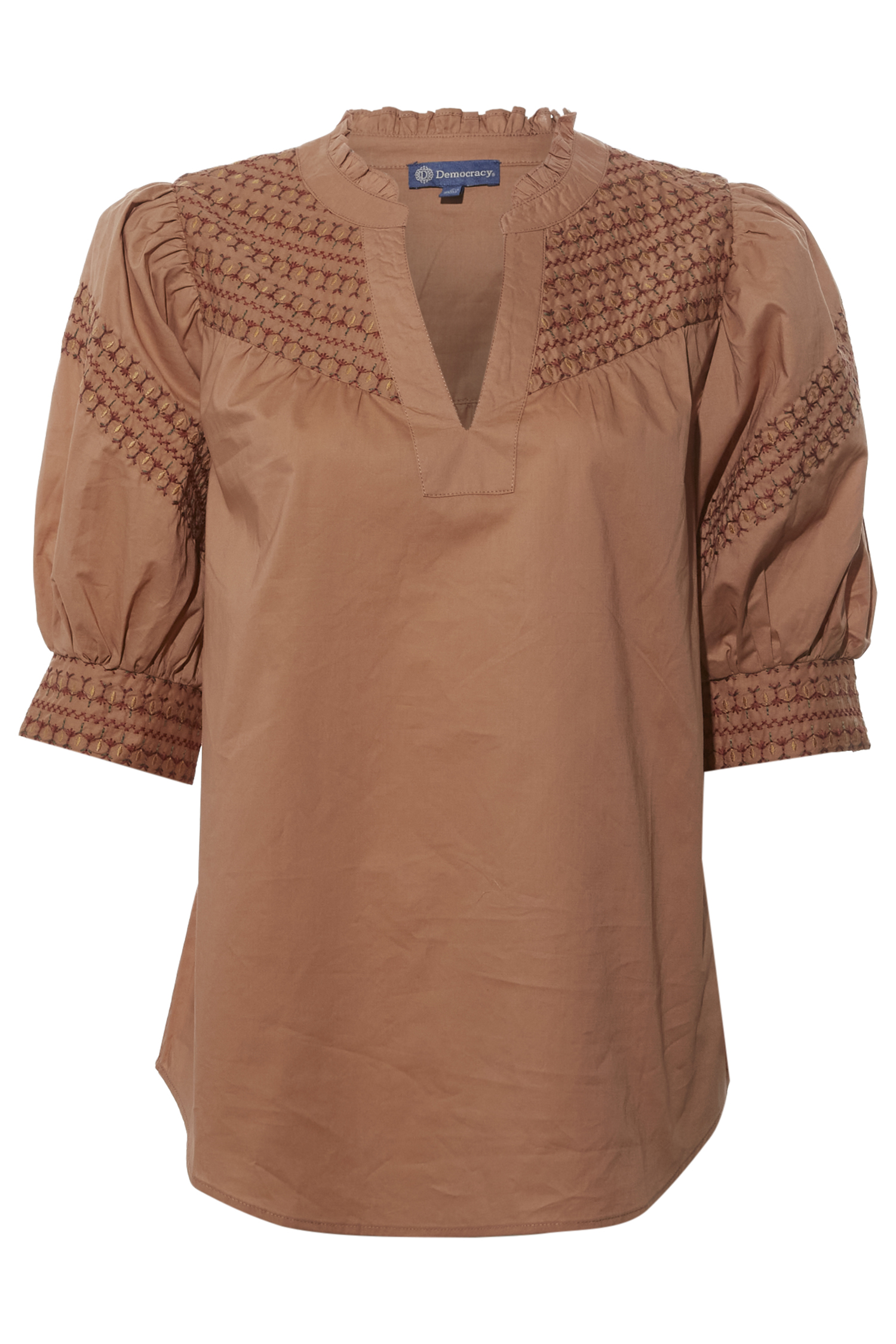 Democracy Embroidered Top