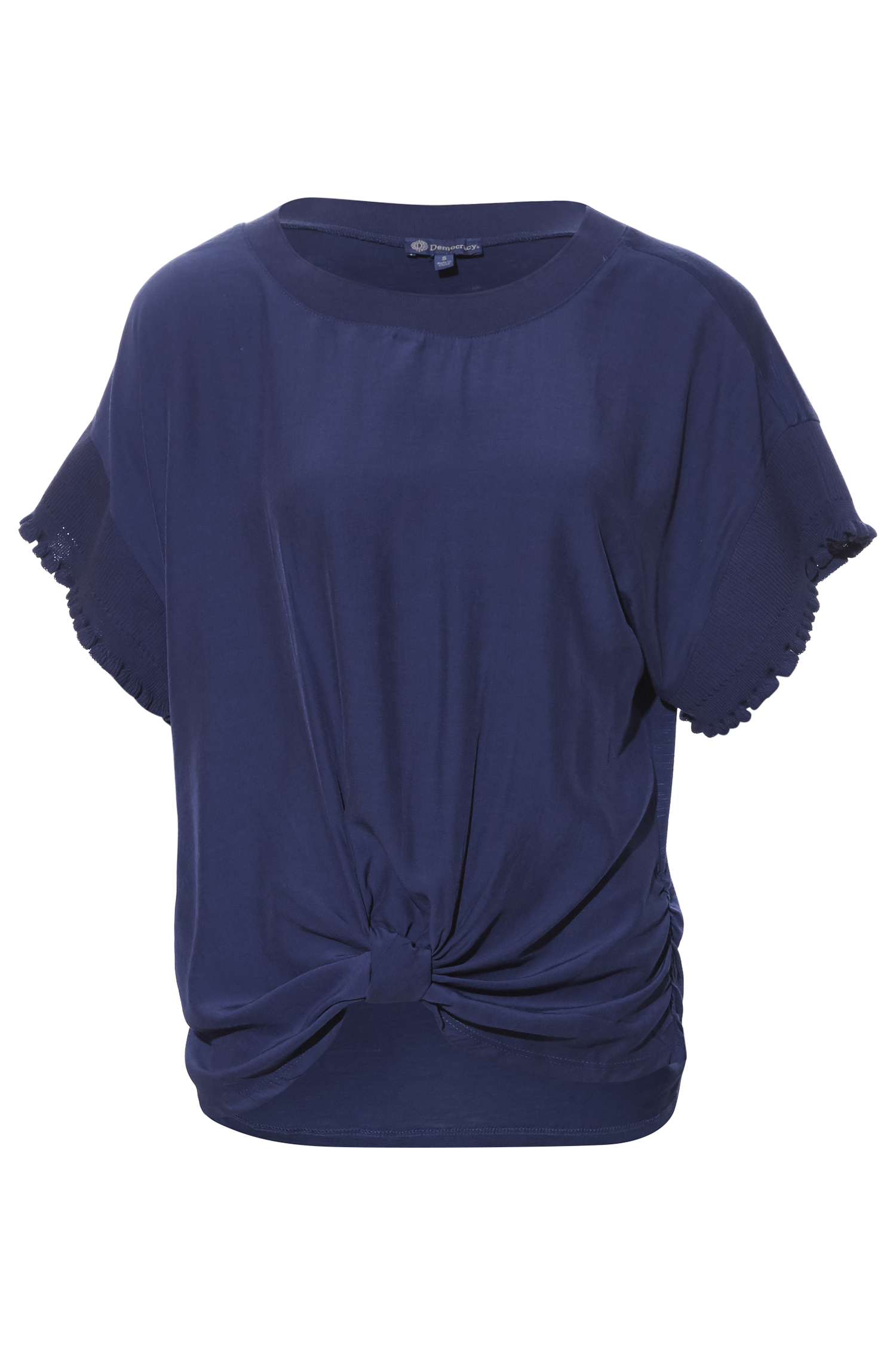 Democracy Knot Hem Short Sleeve Top