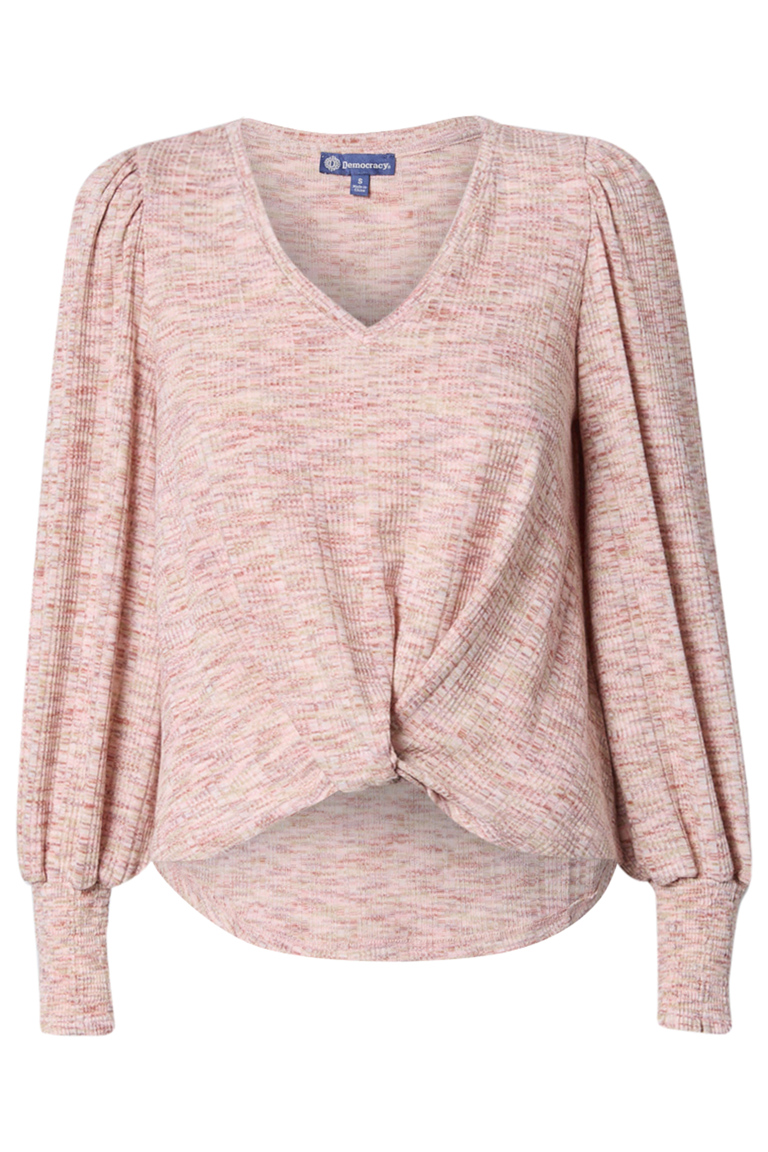 Democracy Long Smocked Blouson Sleeve