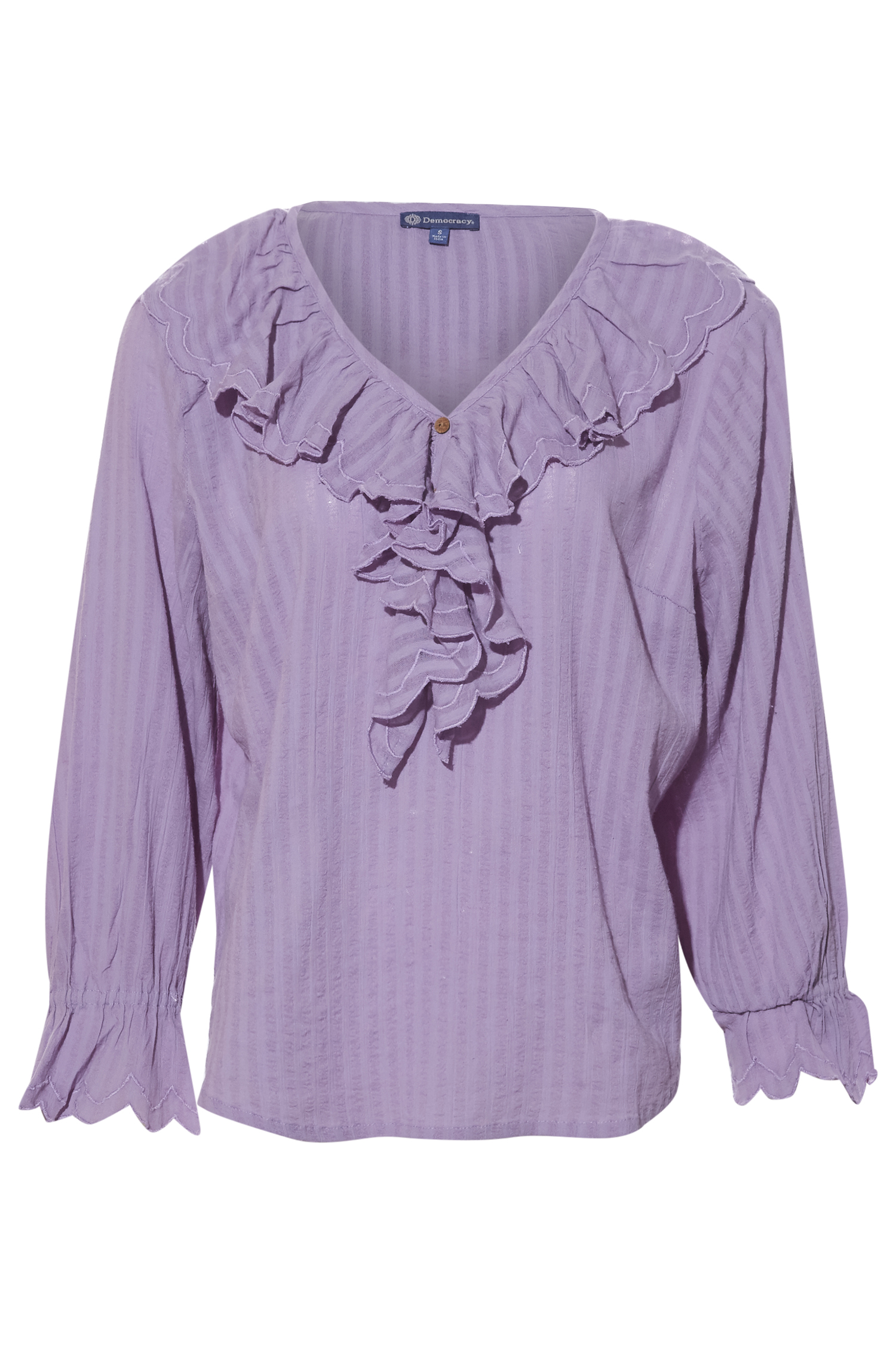 Democracy 3/4 Ruffled Blouse