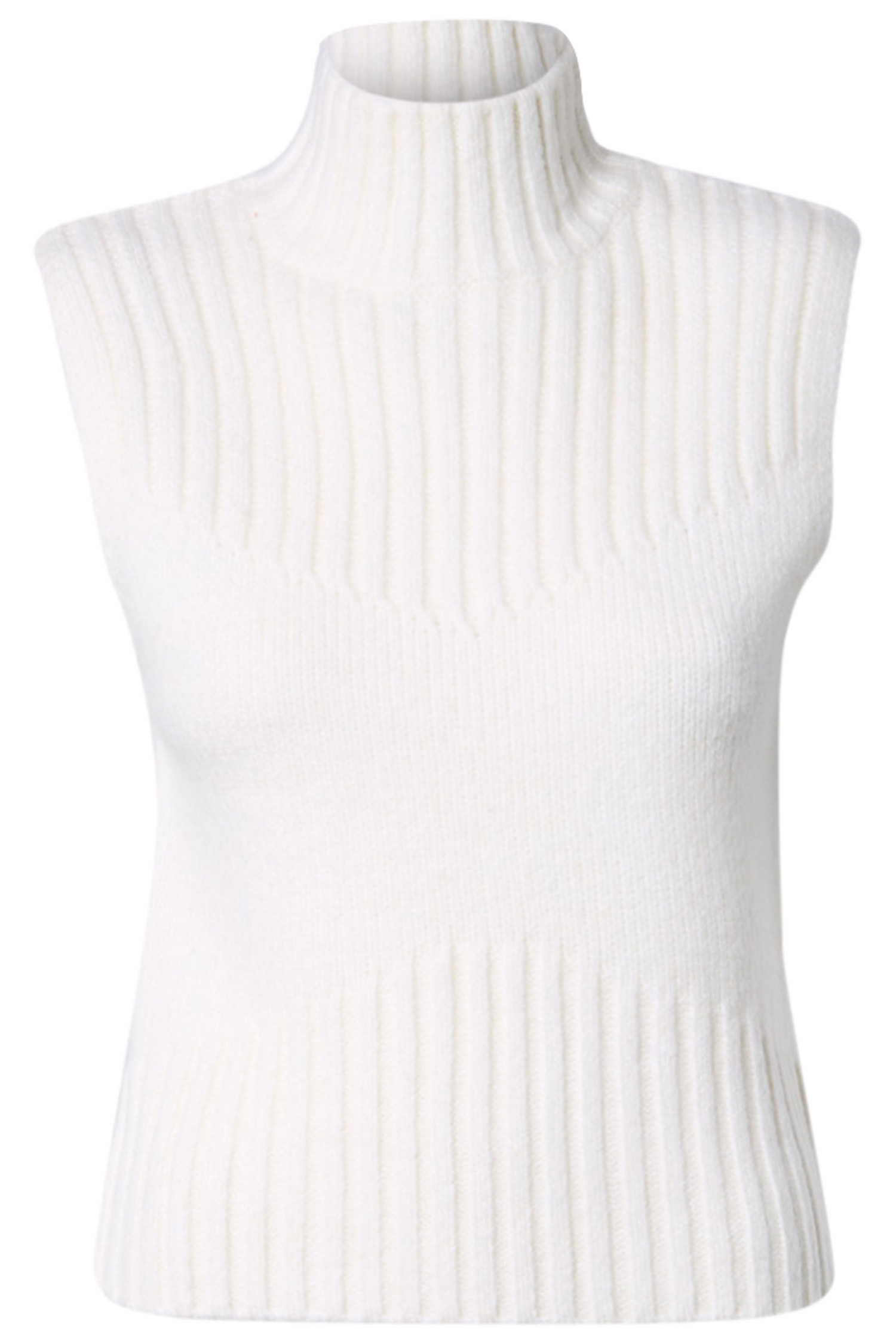 Sleeveless Mock Neck Sweater