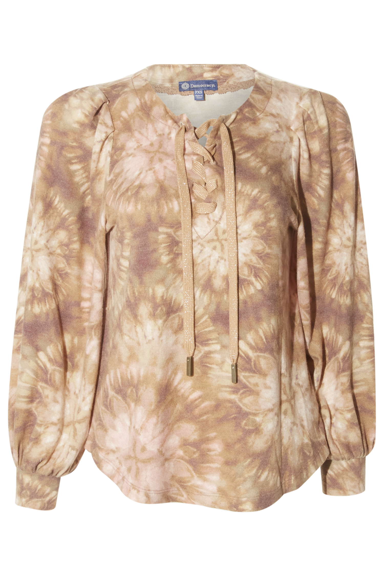 Democracy Lace Up Top
