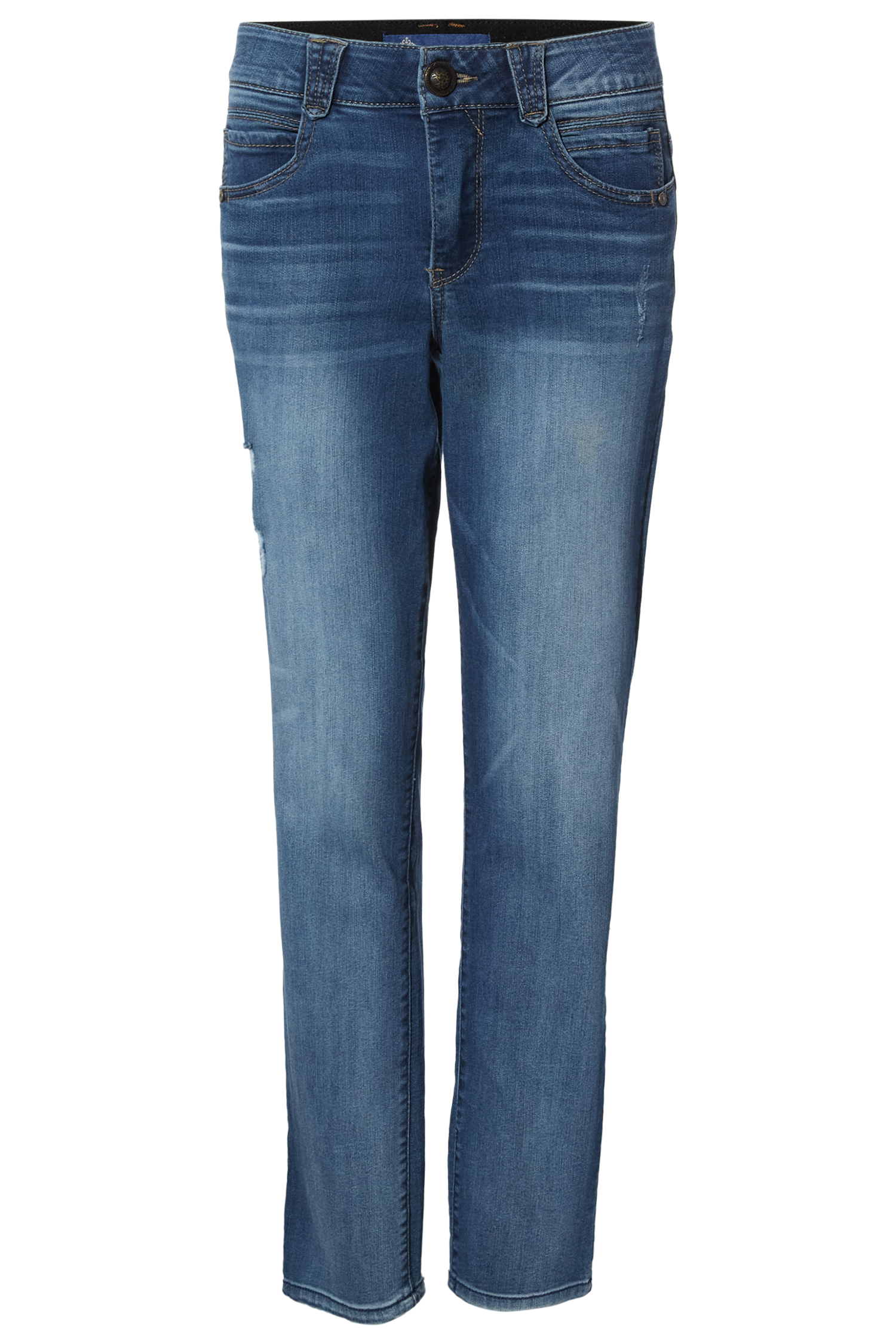 Democracy Petite Mid Rise Straight Leg