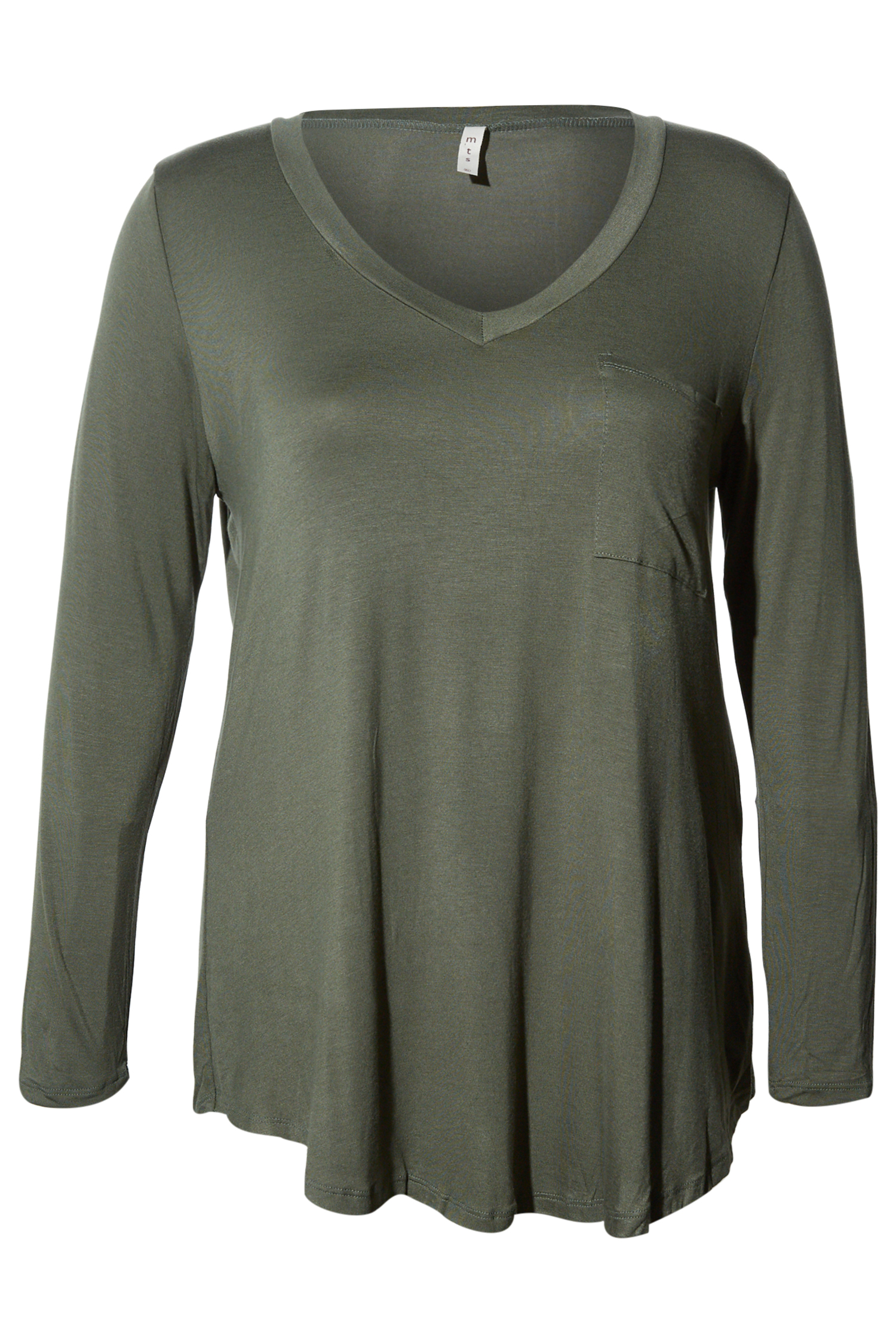 Bamboo V-Neck Pocket Front Top