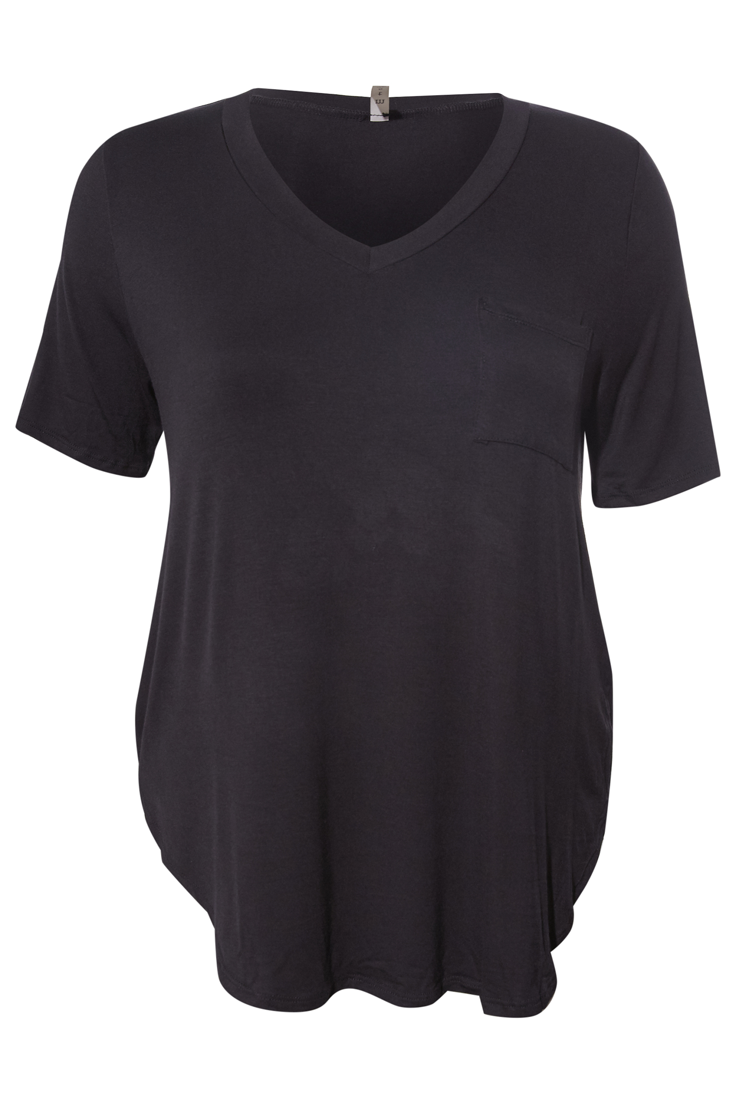Bamboo V-Neck Tee With Front Pocket