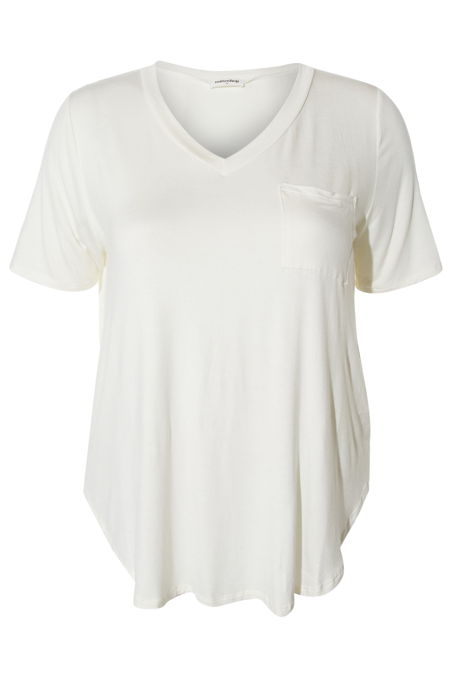 Bamboo V-Neck Tee With Front Pocket